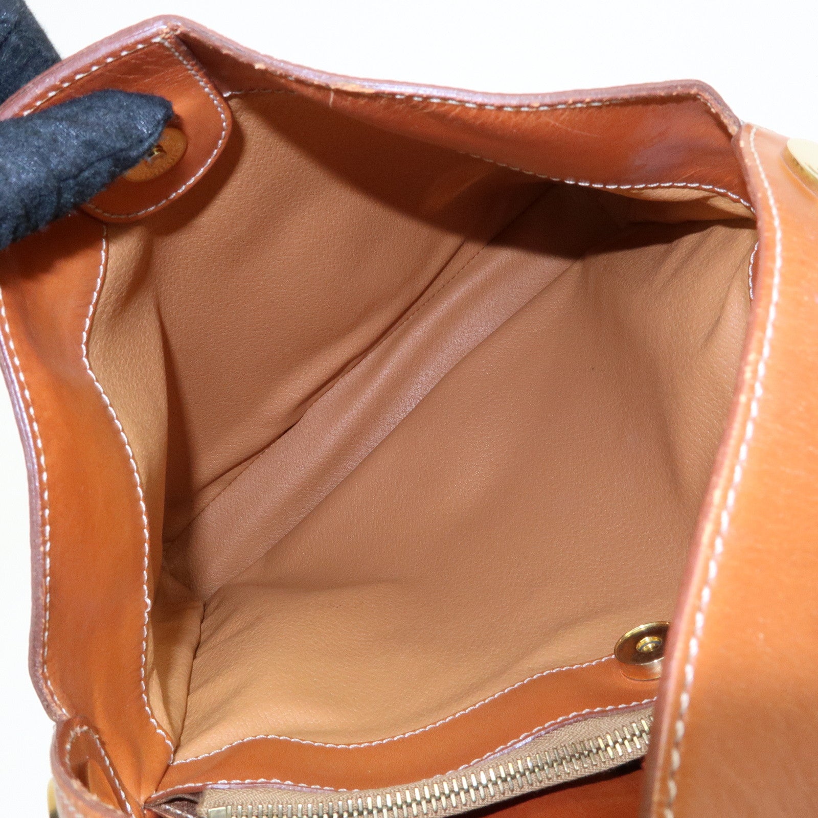 CELINE Macadam PVC Leather Shoulder Bag Hand Bag Brown