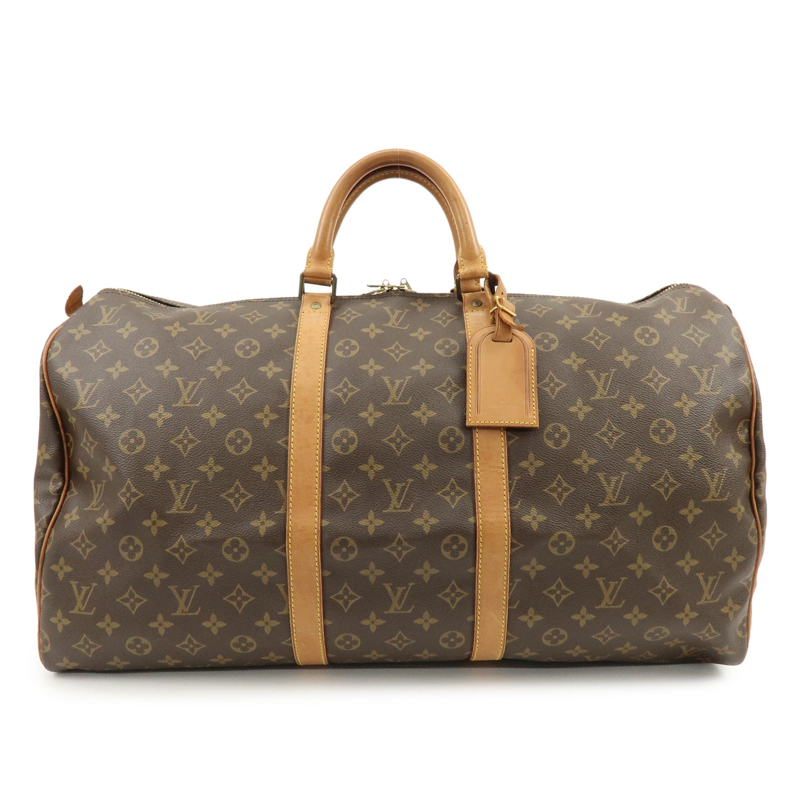 Louis Vuitton Monogram Keep All 55 Boston Bag Brown M41424