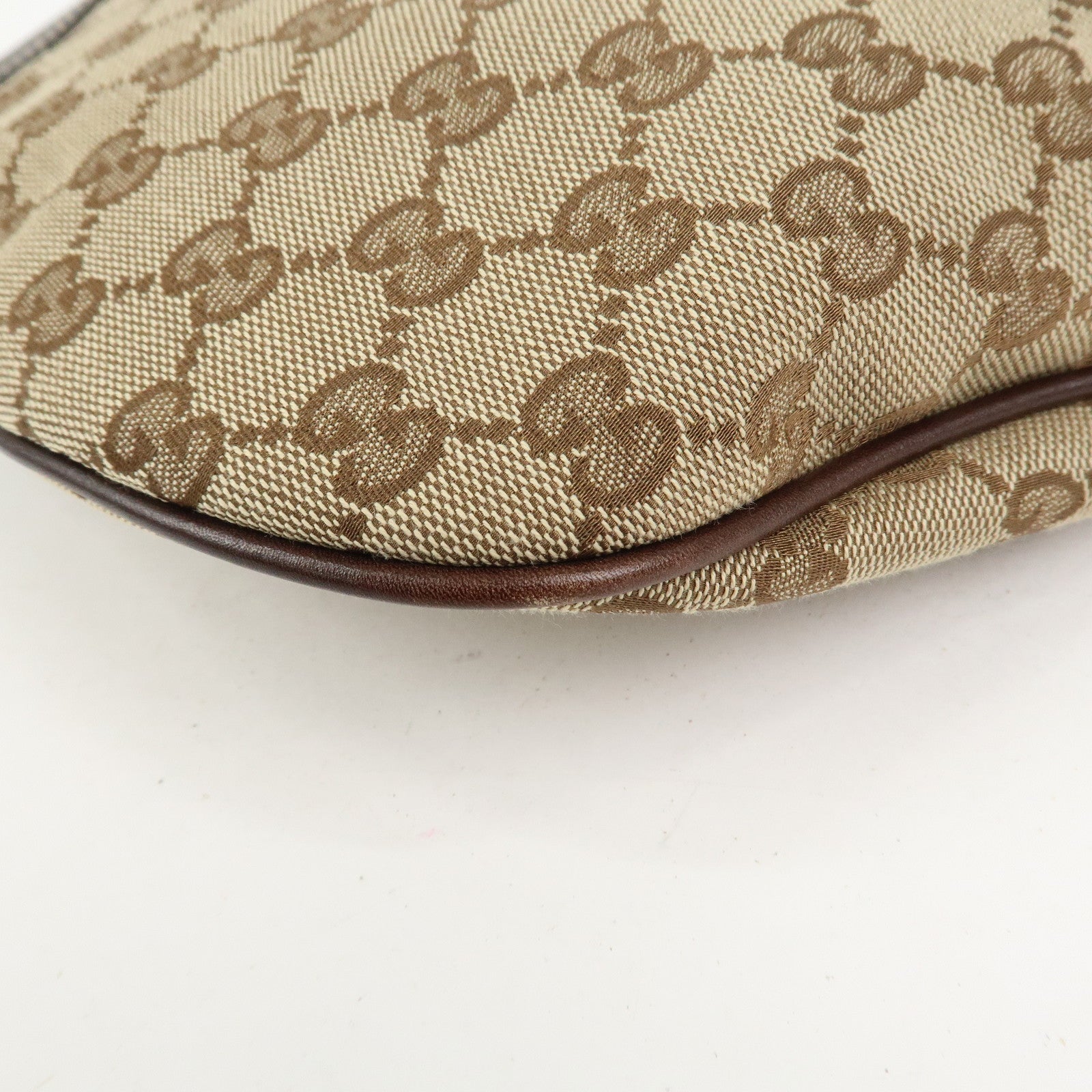 GUCCI New Britt Interlocking G Canvas Leather Shoulder Bag 169998