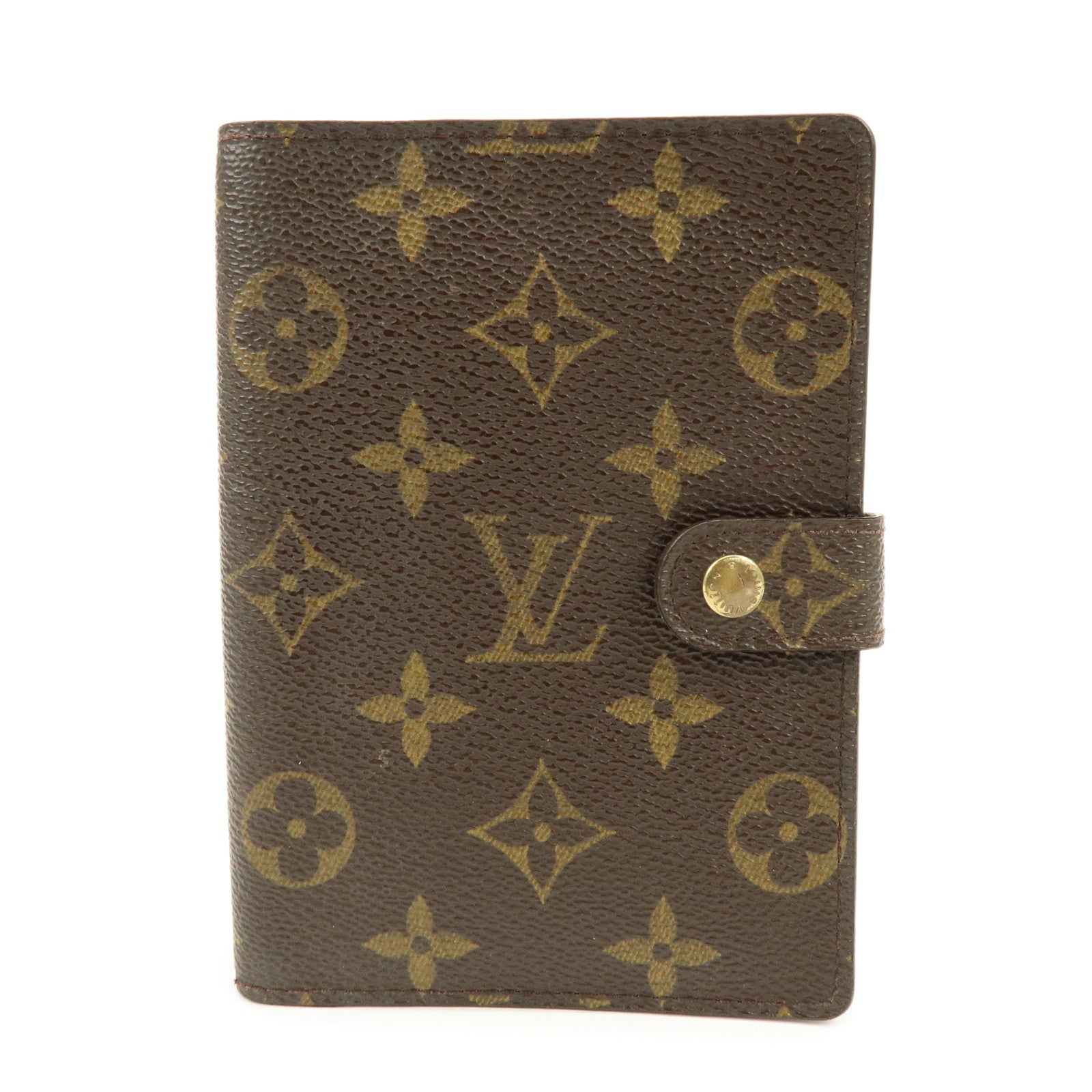 Louis Vuitton Monogram Agenda PM Planner Cover Brown R20005