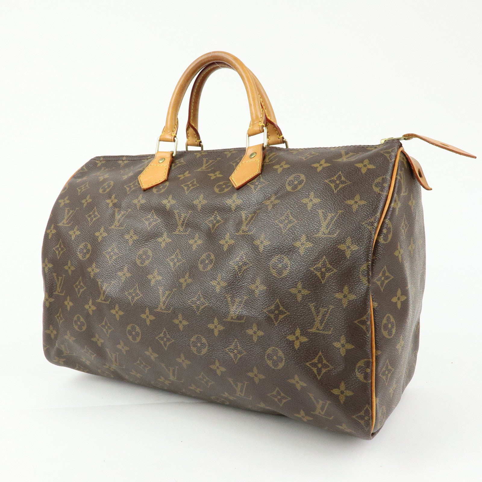 Louis Vuitton Monogram Speedy 40 Hand Bag Boston Bag Brown M41522