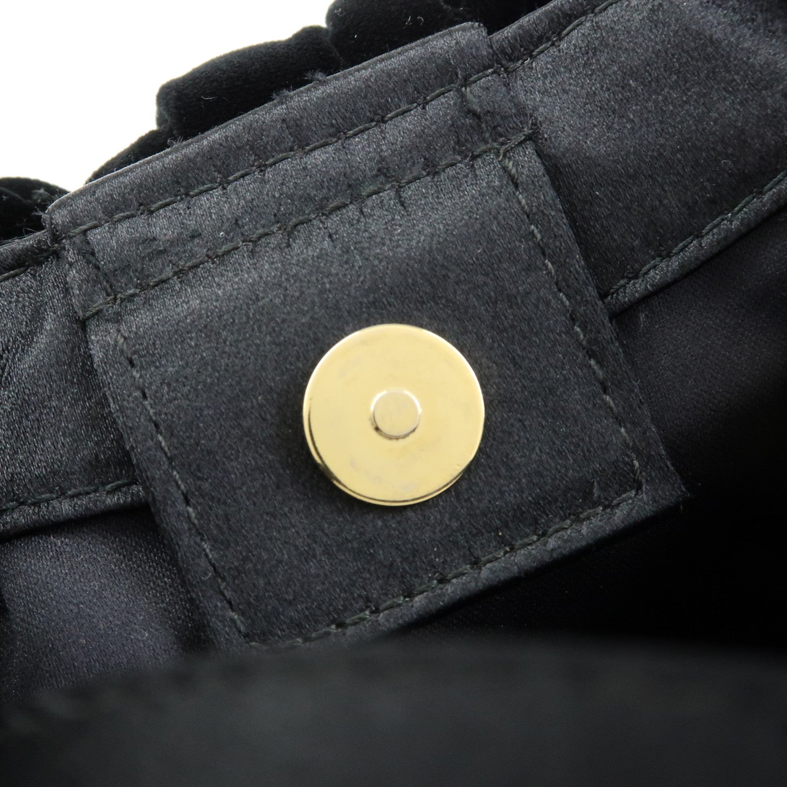 SAINT LAURENT PARIS YSL YVES SAINT LAURENT Velvet Satin Hand Bag