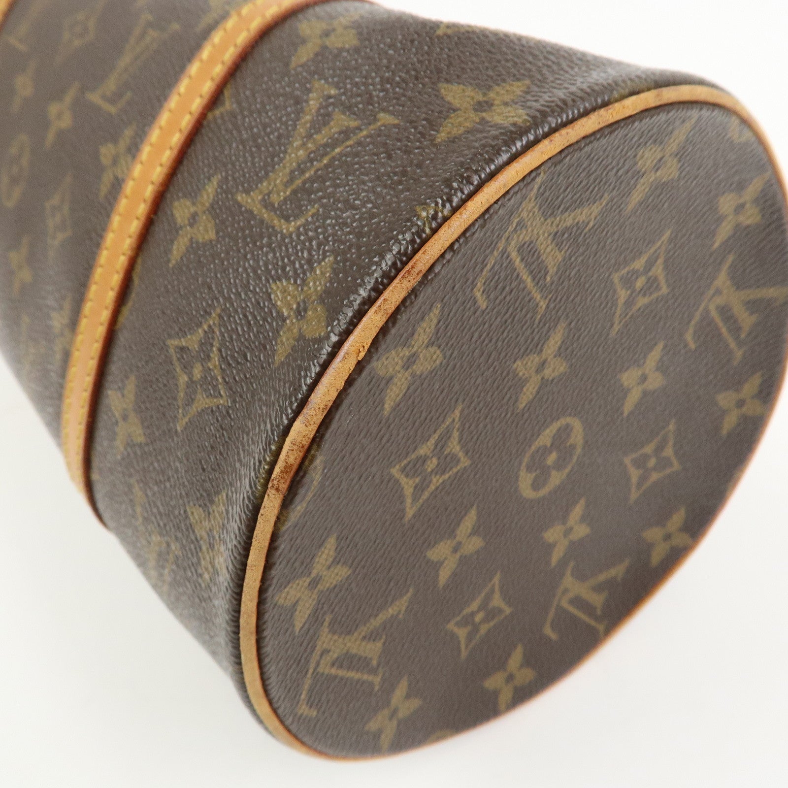 Louis Vuitton Monogram Papillon 30 Hand Bag Brown M51385