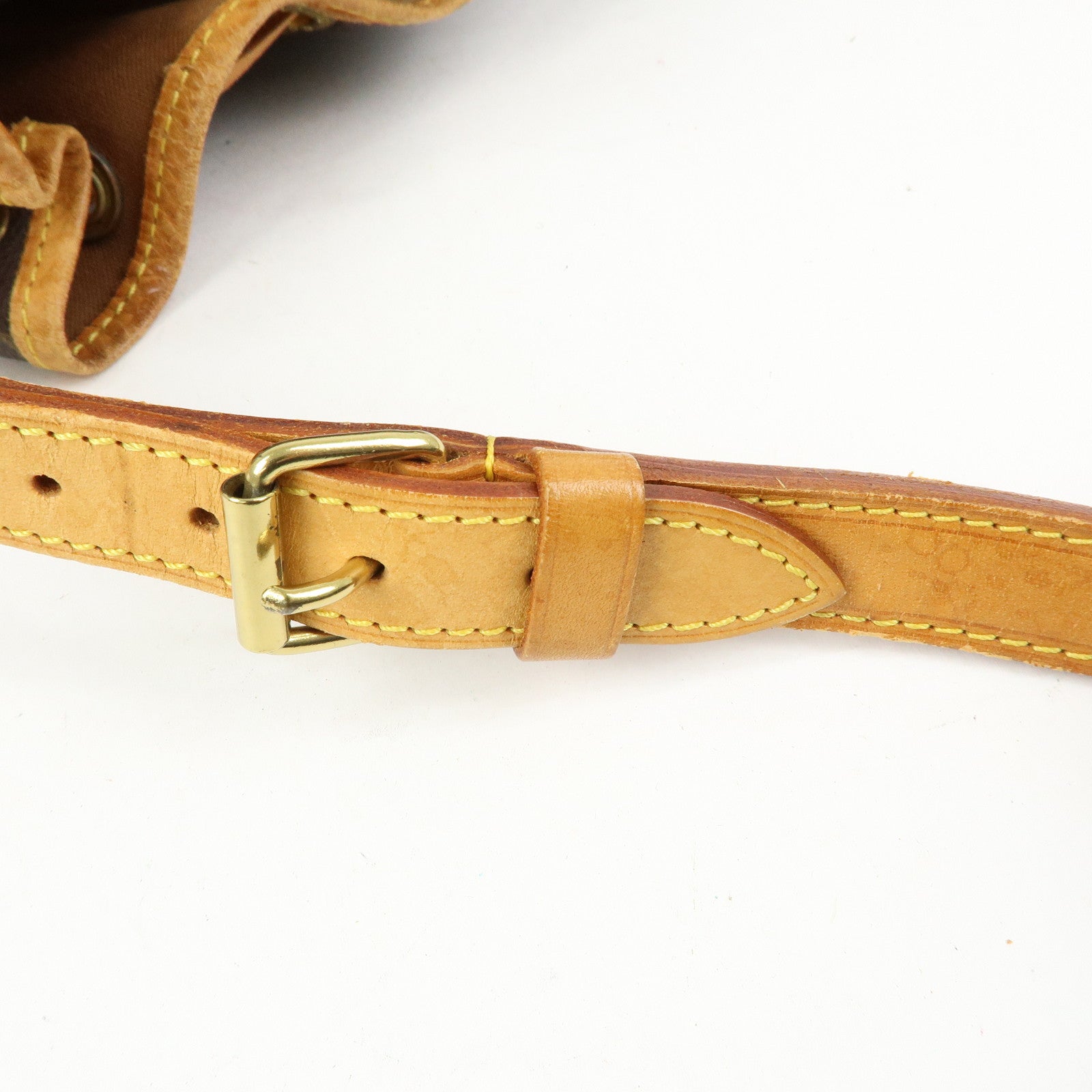 Louis Vuitton Monogram Canvas Leather Noe Shoulder Bag Brown M42224