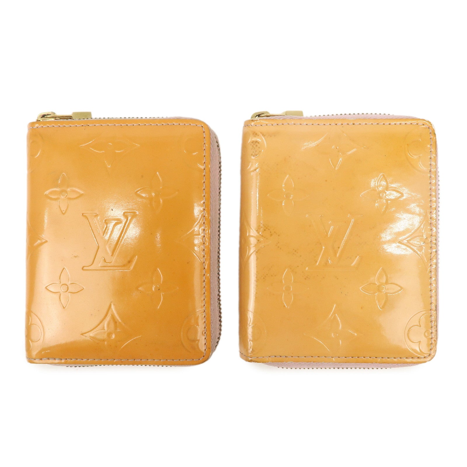 Louis Vuitton Monogram Vernis Set Of 2 Zippy Wallet M91045 Used