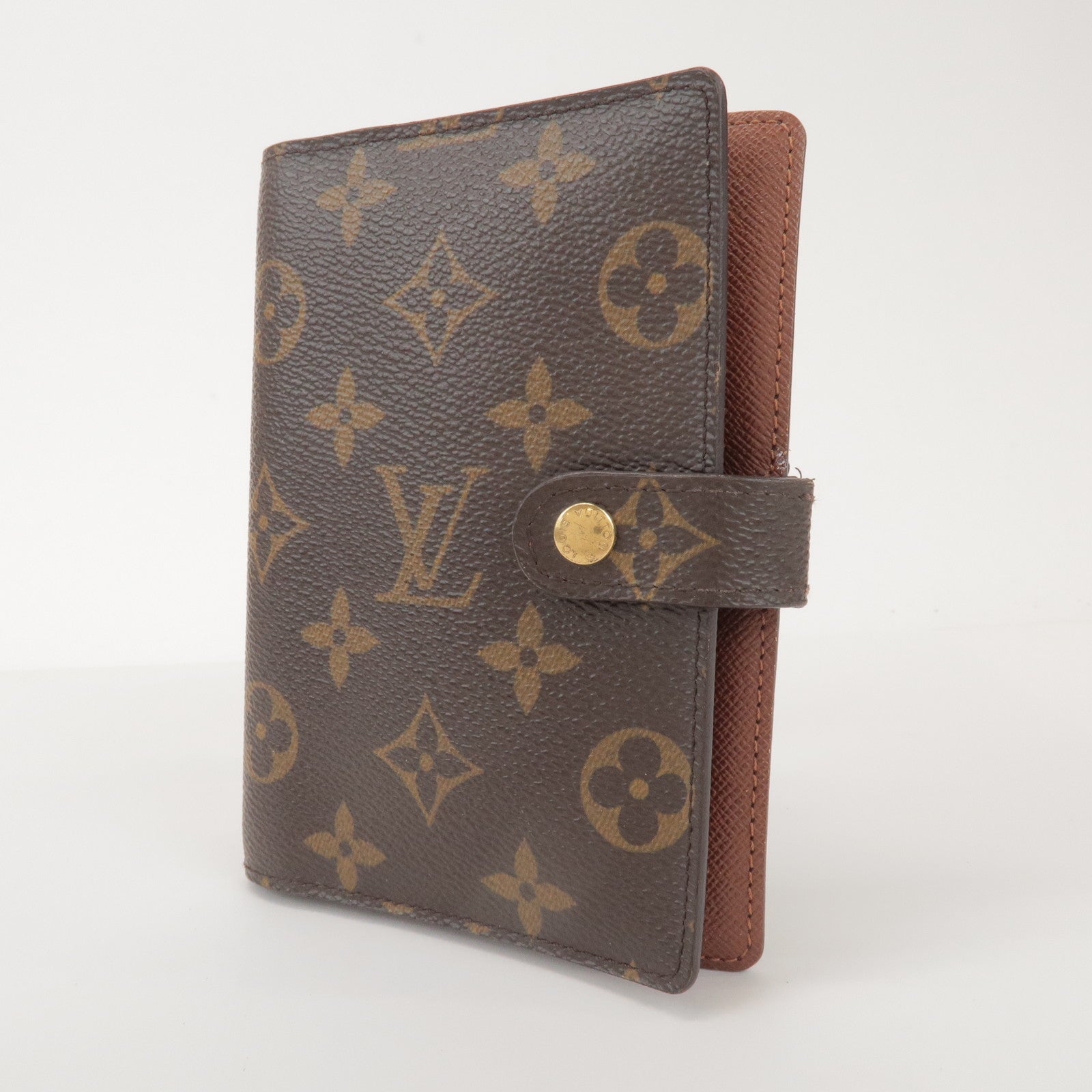 Louis Vuitton Monogram Agenda PM Planner Cover Brown R20005