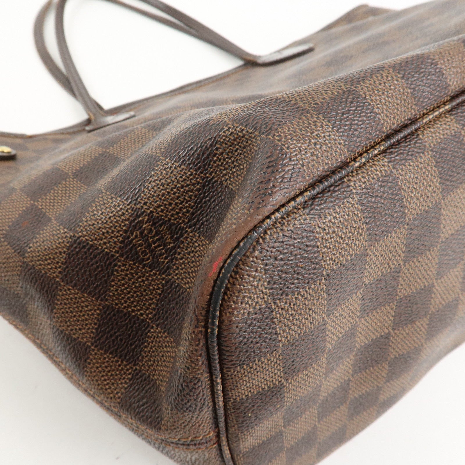 Louis Vuitton Damier Ebene Canvas Neverfull MM Tote Bag N51105 Used