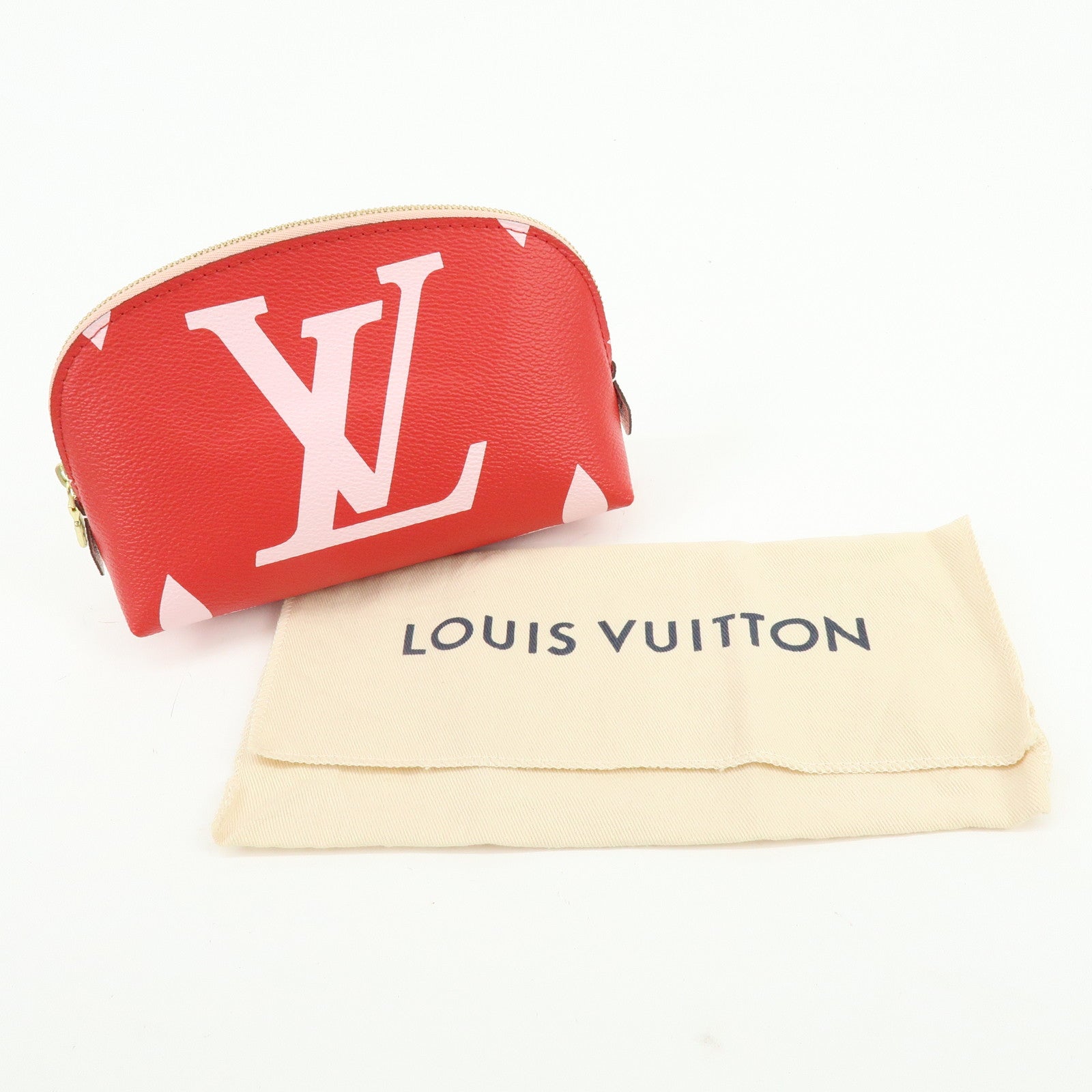 Louis Vuitton Monogram Giant Pochette Cosmetic PM Rouge M67694