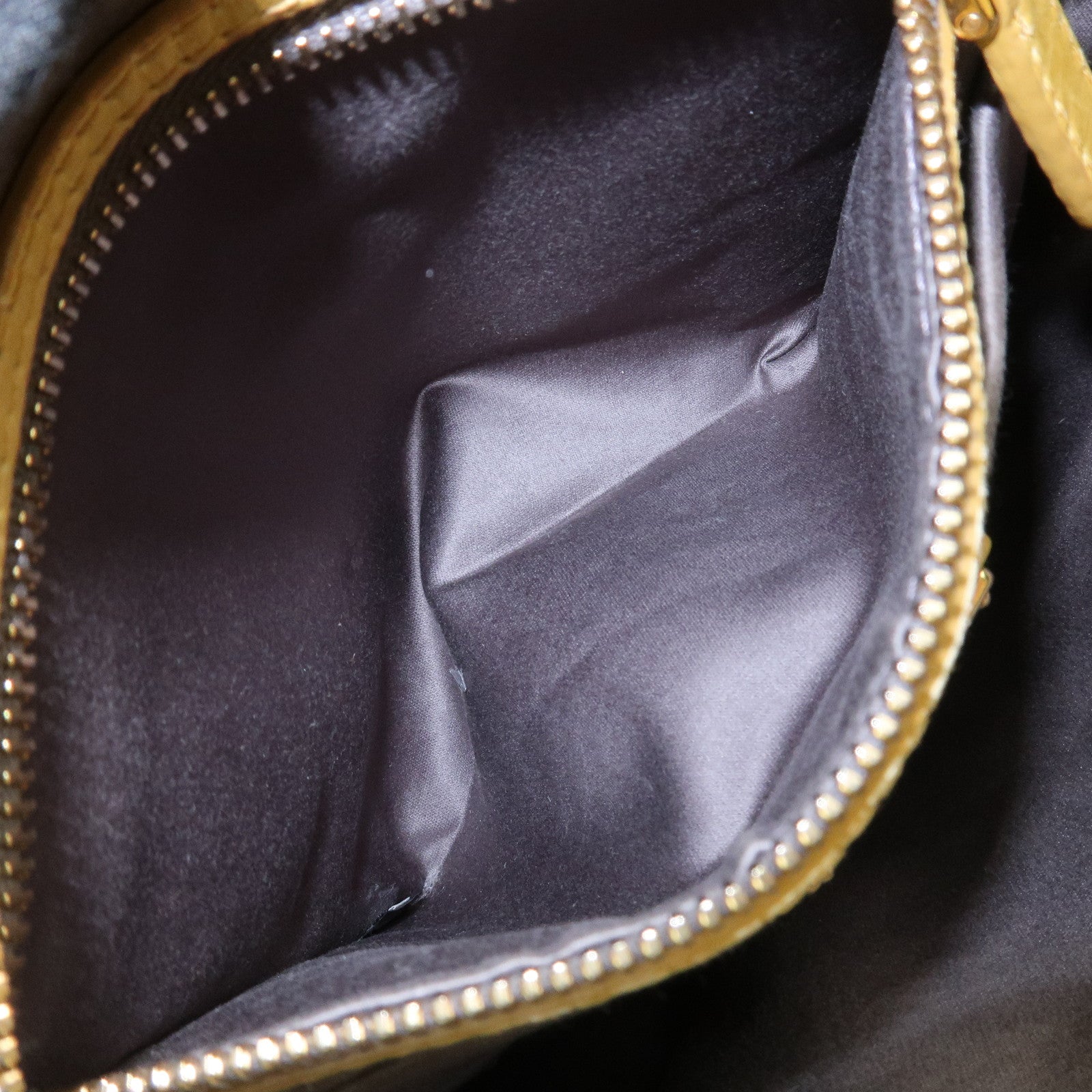 MIU MIU Logo Leather 2Way Bag Hand Bag Yellow