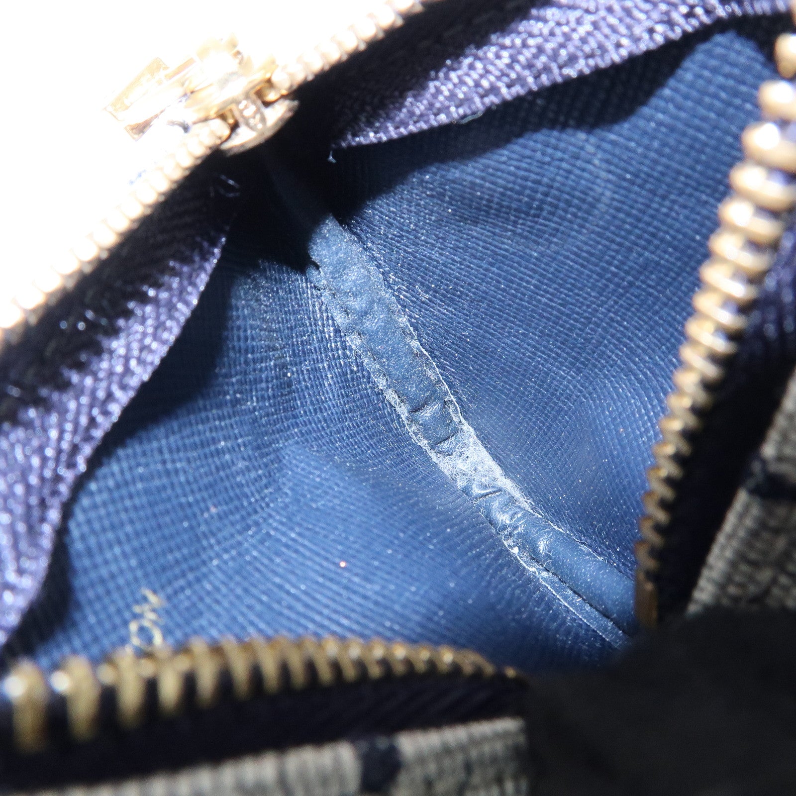 Louis Vuitton Monogram Mini Pochette Cles Coin Case Blue M92236