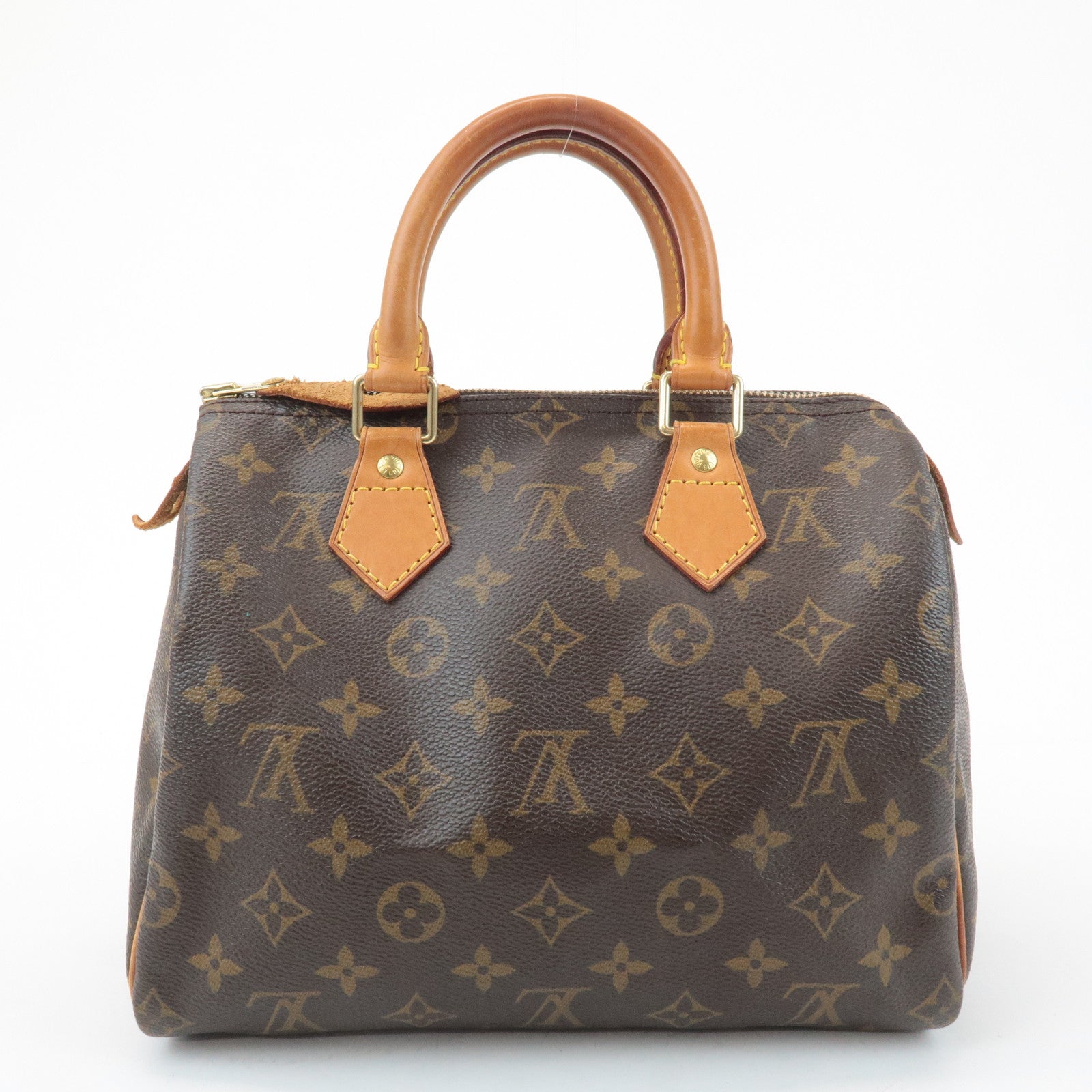 Louis Vuitton Monogram Speedy 25 Hand Bag Boston Bag Brown M41528 Used