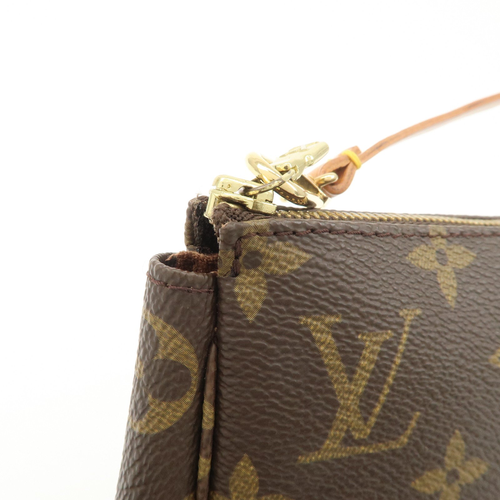 Louis Vuitton Monogram Pochette Accessoires Hand Bag Brown M51980
