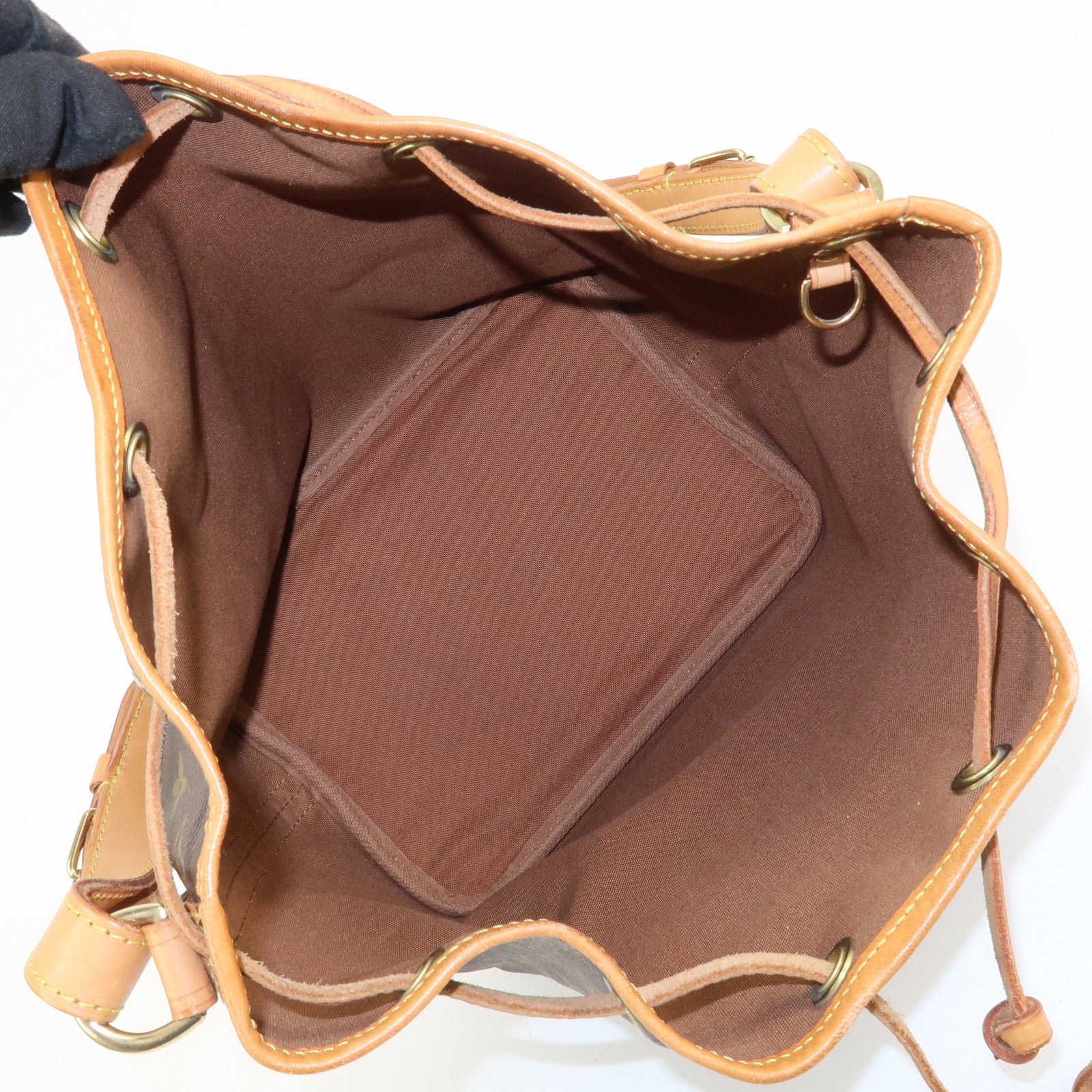 Louis Vuitton Monogram Canvas Petit Noe Shoulder Bag Brown M42226