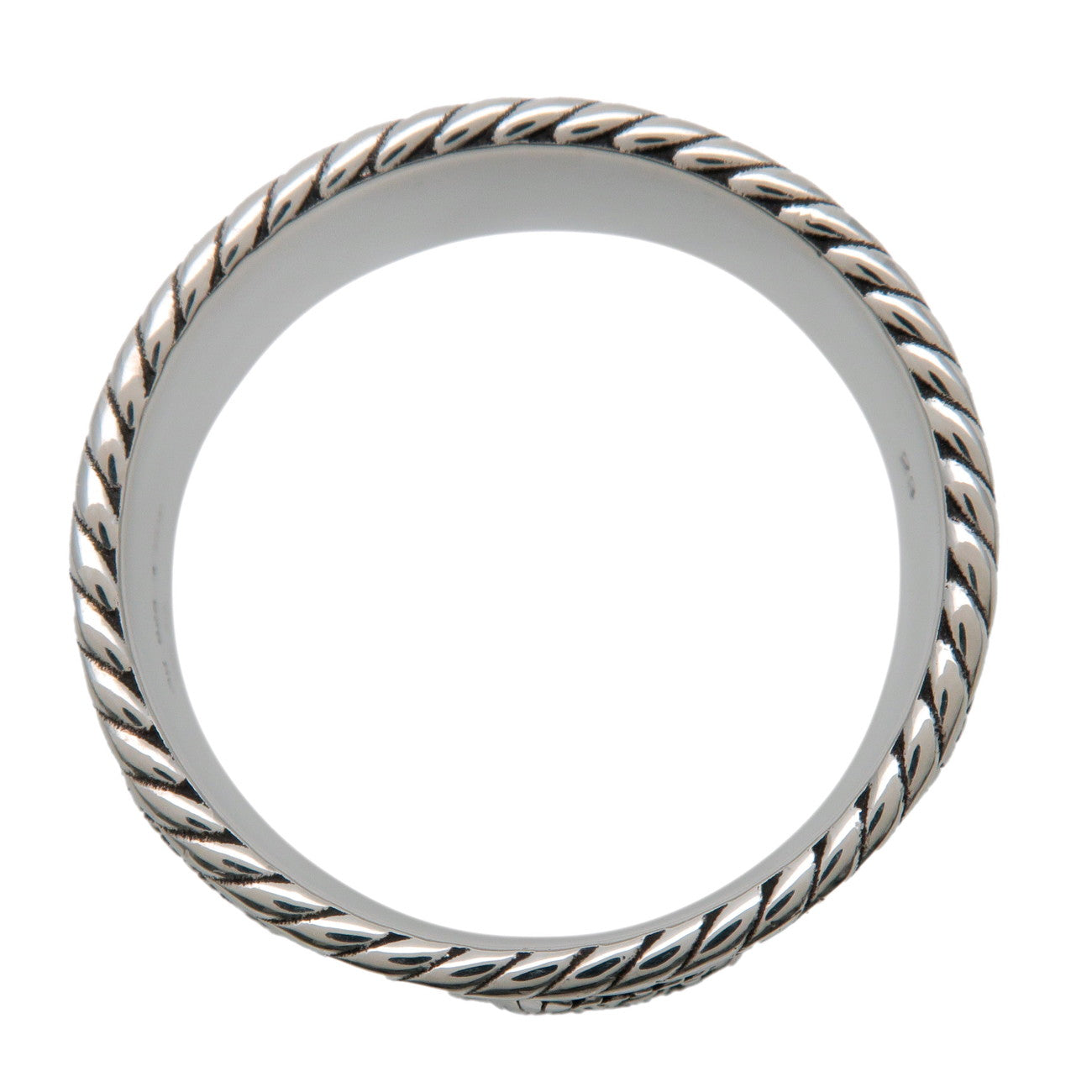 GUCCI Interlocking G Double G Wide Ring SV925 Silver #23 627729