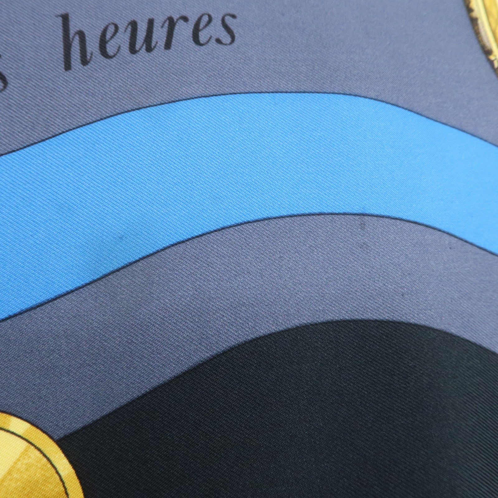HERMES Carre90 Silk100% Parmi les fleurs je compte les heures Scarf