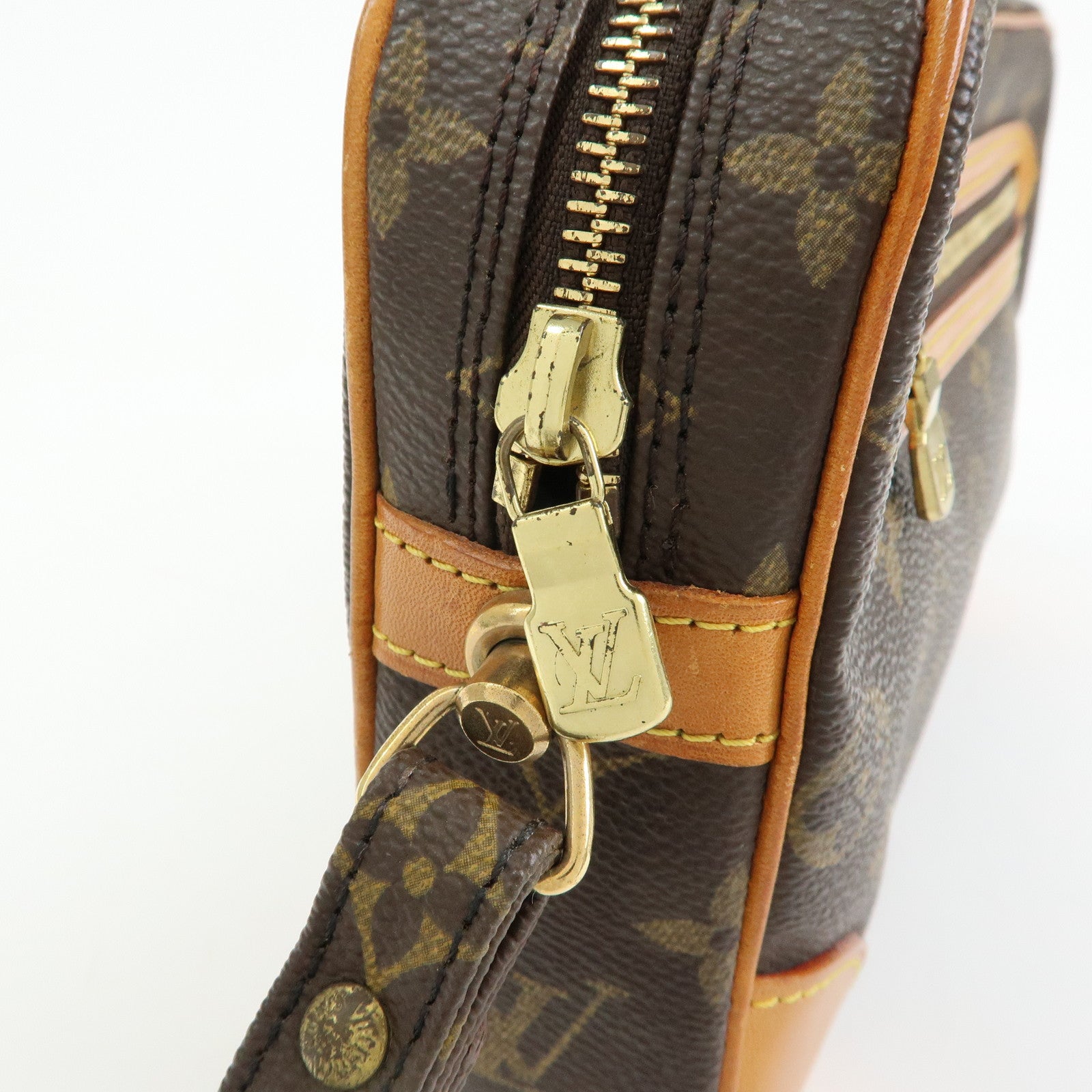 Louis Vuitton Monogram Marly Dragonne GM Clutch Bag Brown M51825