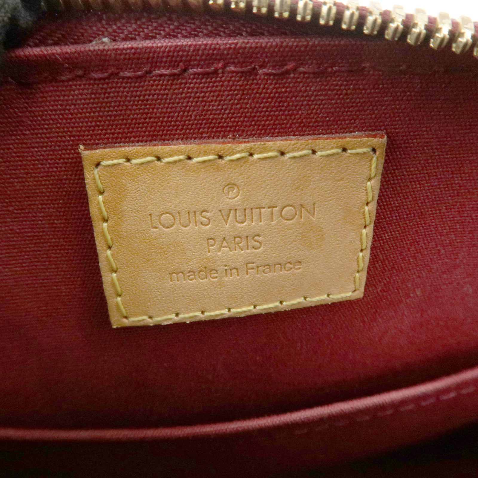 Louis Vuitton Monogram Vernis Alma BB Hand Bag Griotte M90231 Used
