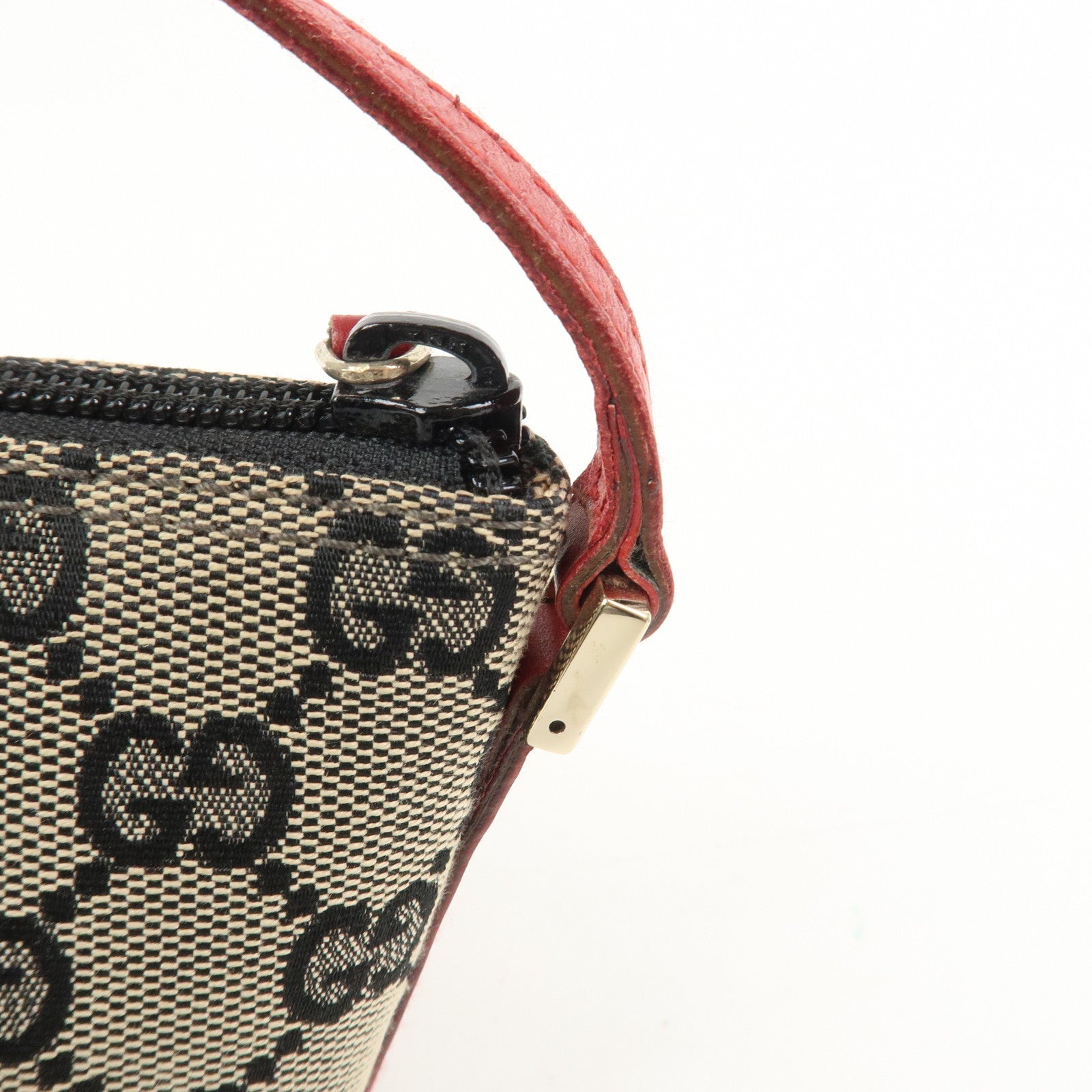 GUCCI Boat Bag GG Monogram Canvas Pouch Hand Bag 039.1103