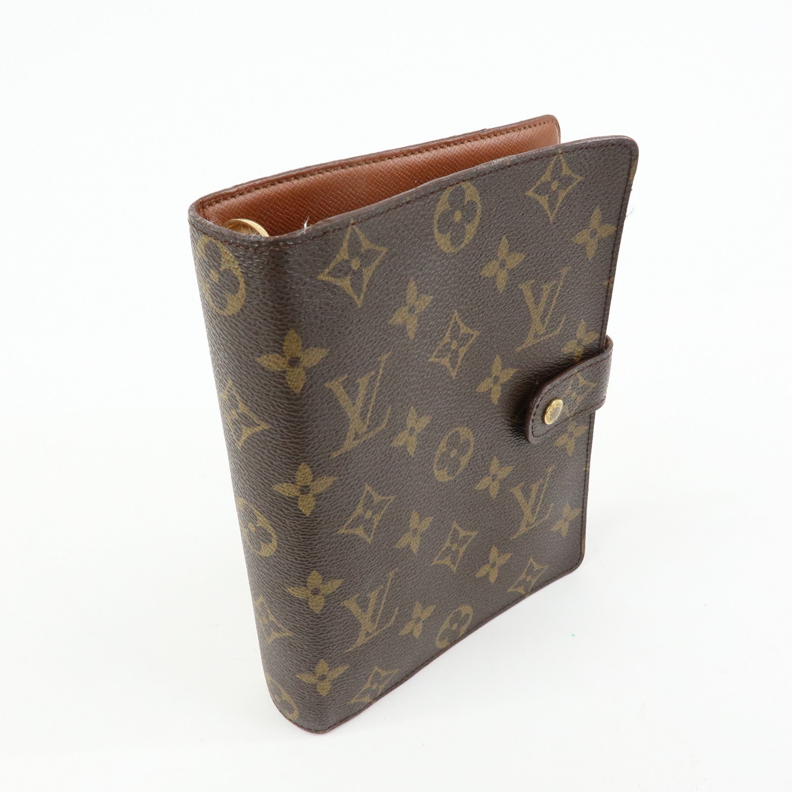 Louis Vuitton Monogram Agenda MM Planner Cover Brown R20105