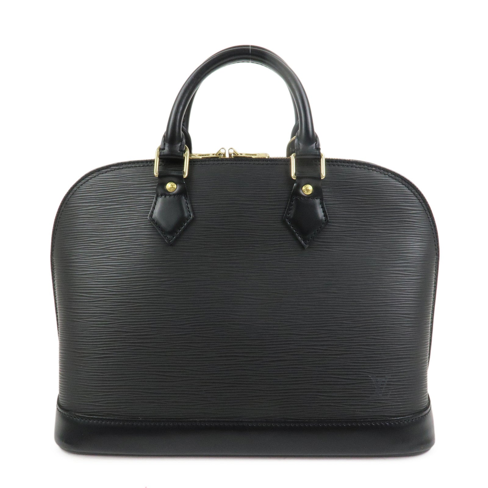 Louis Vuitton Epi Leather Alma PM Hand Bag Noir Black M52802