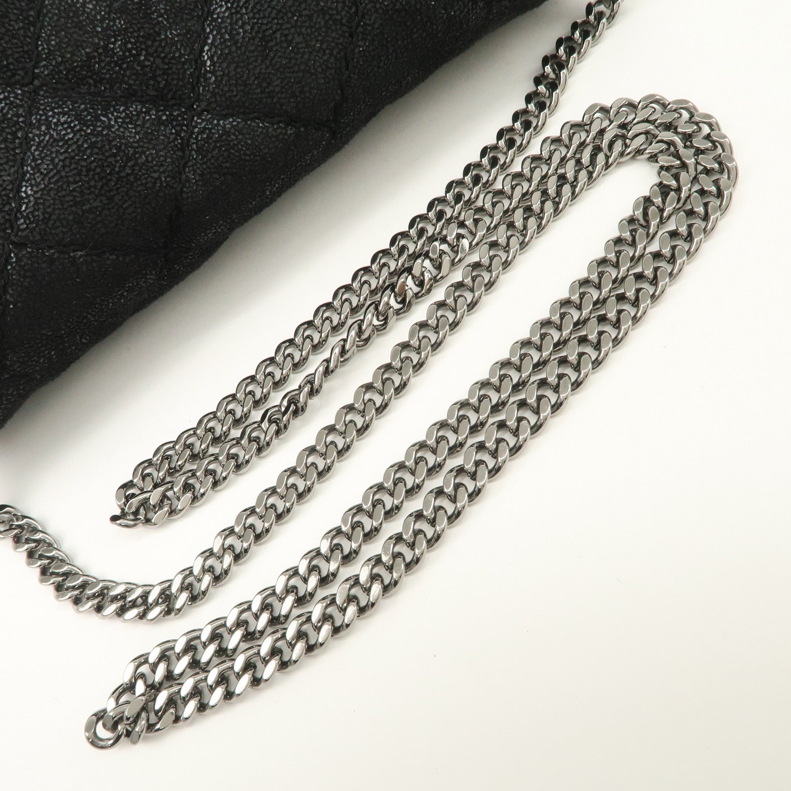 STELLA MCCARTNEY Falabella Quilting 2Way Hand Shoulder Bag Black