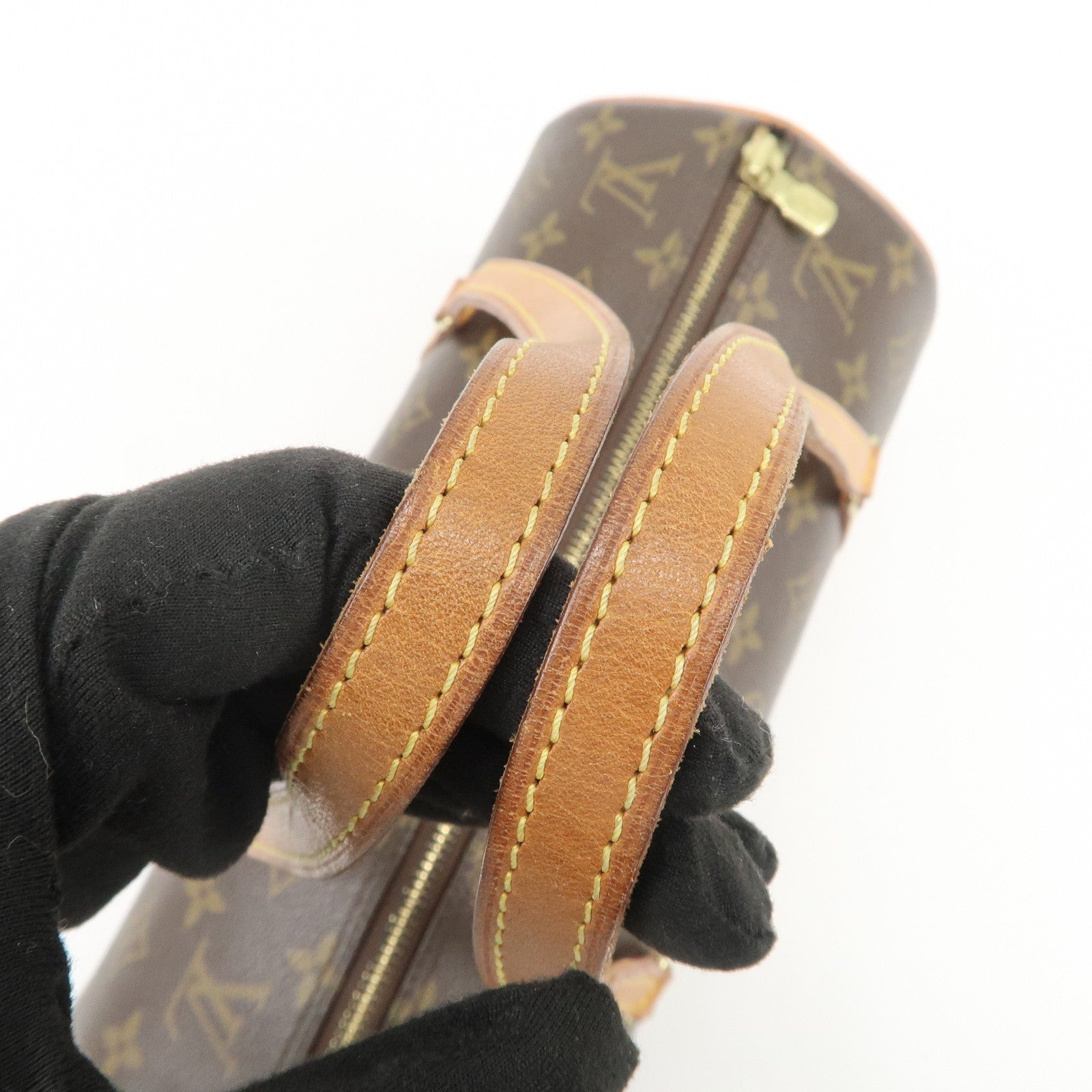 Louis Vuitton Monogram Papillon 30 Hand Bag Brown M51385