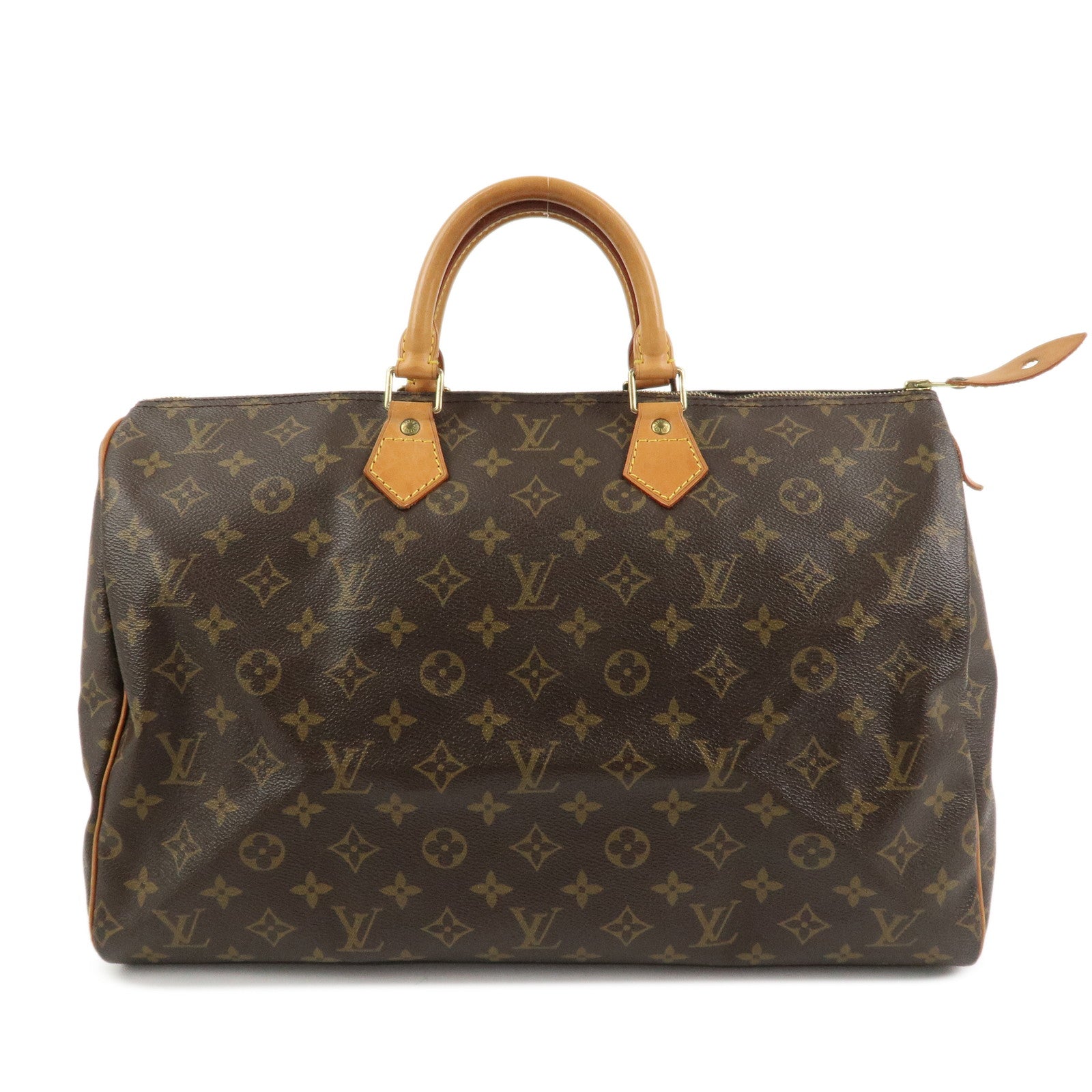 Louis Vuitton Monogram Speedy 40 Hand Bag Boston Bag Brown M41522