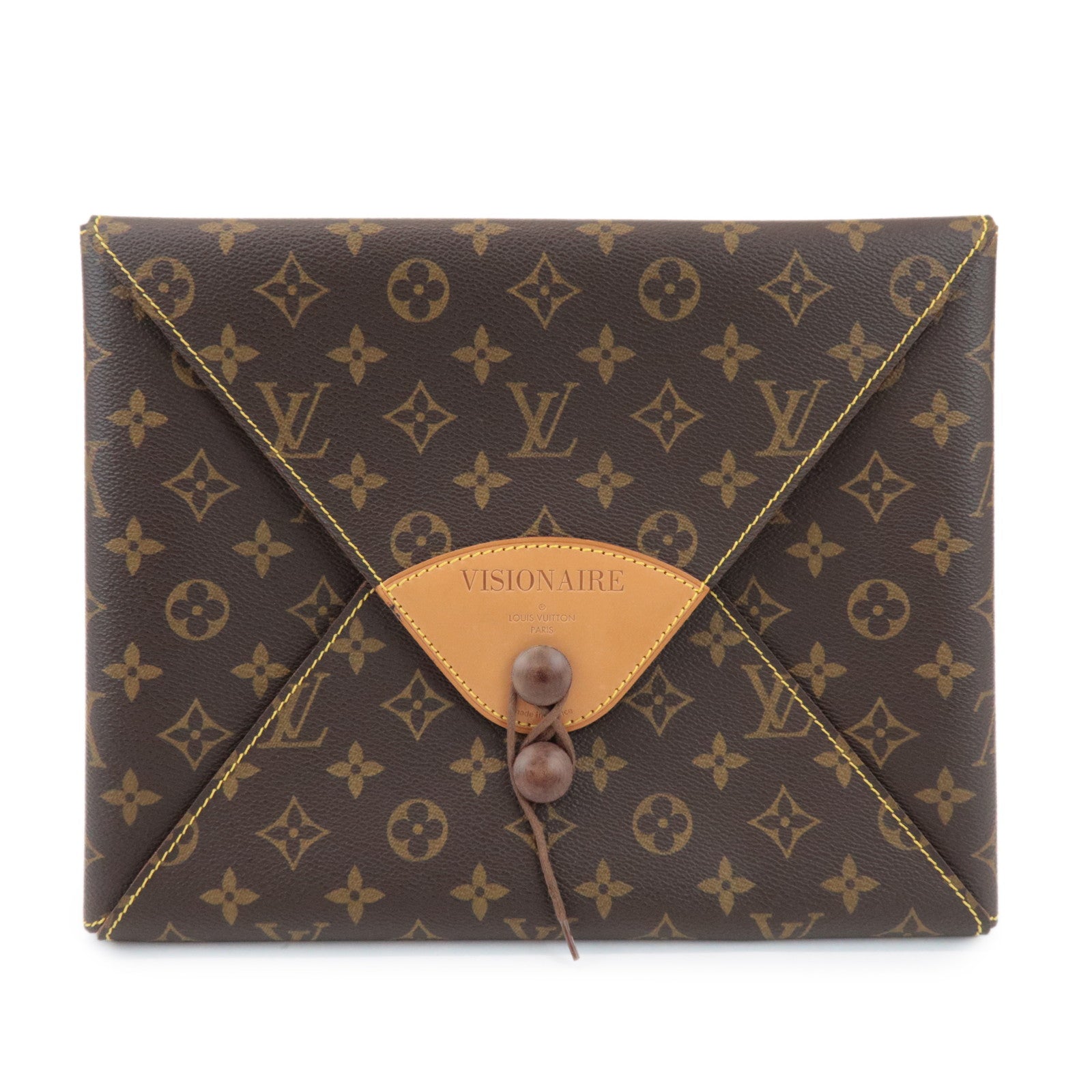 Louis Vuitton Monogram Visionaire Clutch Bag 100th Anniv. M99045