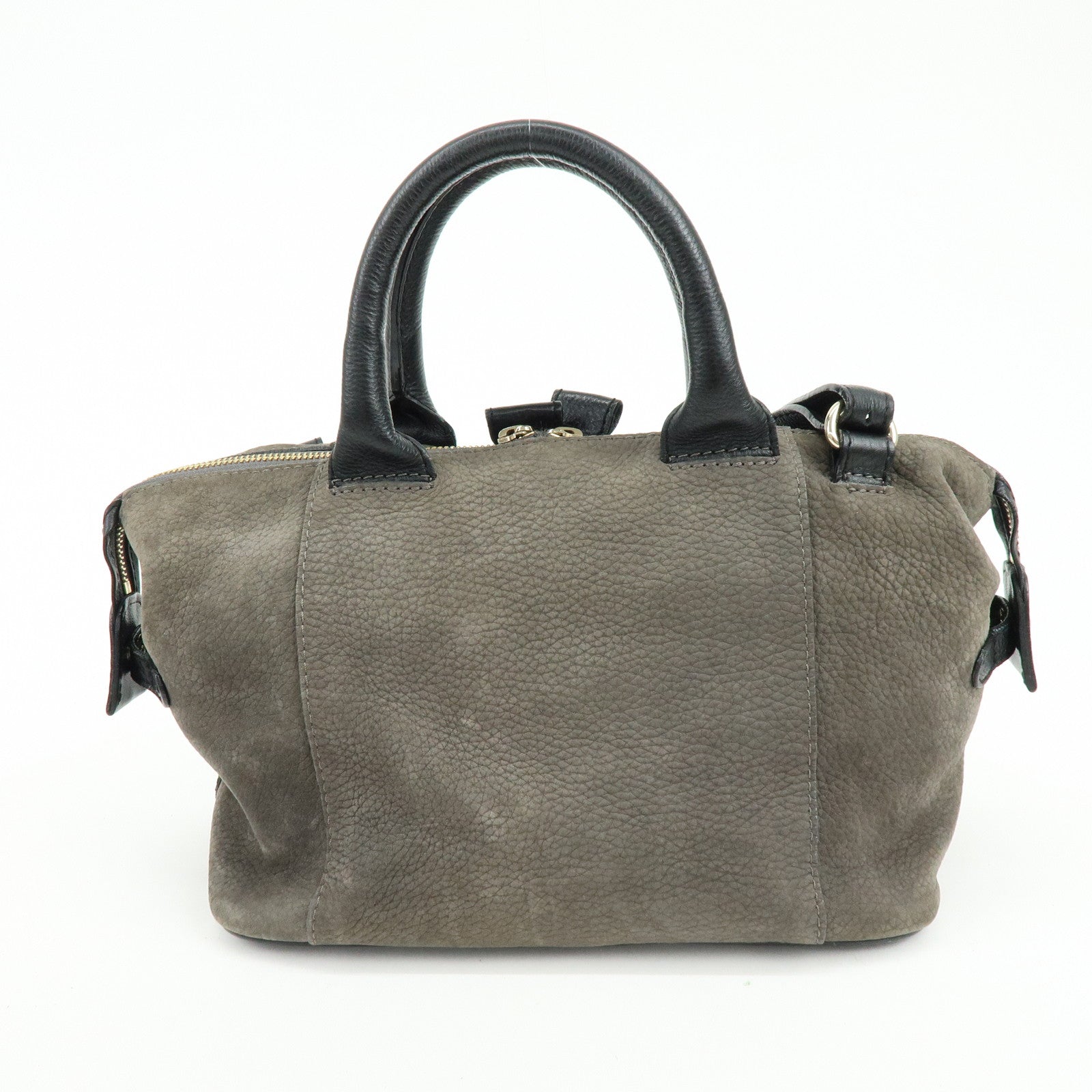 Chloe See By Chloe Suede Leather 2Way Shoulder Bag Hand Bag Gray