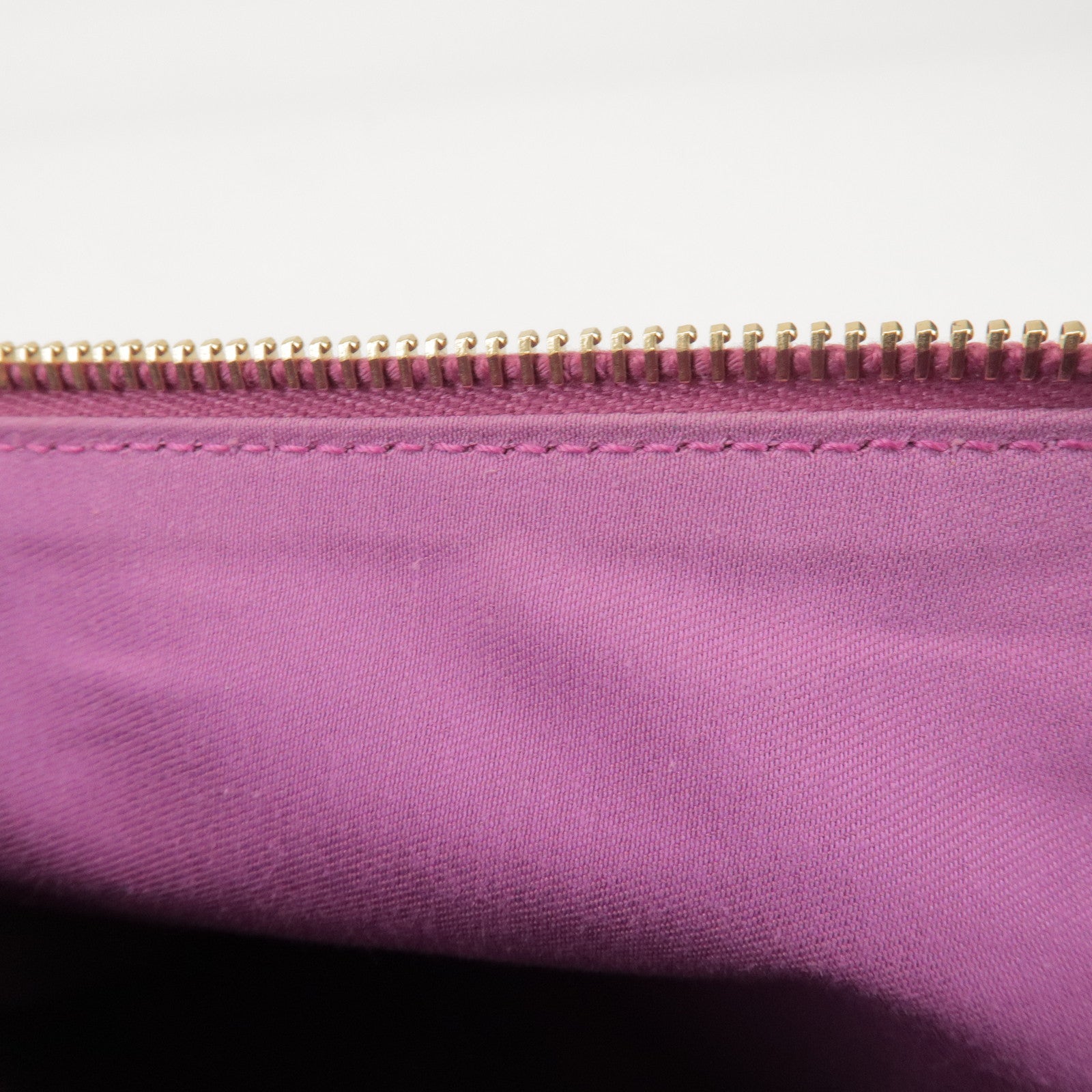 GUCCI Abbey GG Canvas Leather Mini Boston Bag Beige Fuchsia 130942