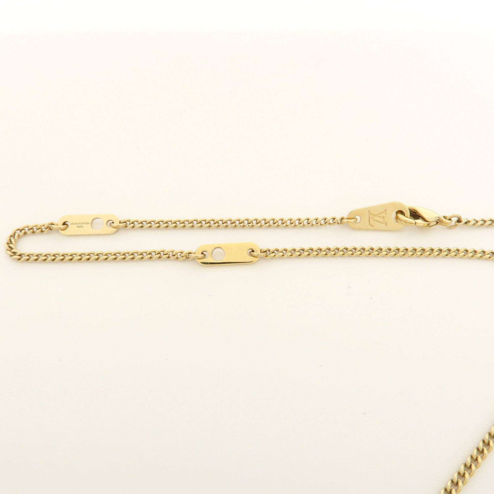 Louis Vuitton Metal Collier Map LV Initial City Necklace M68261