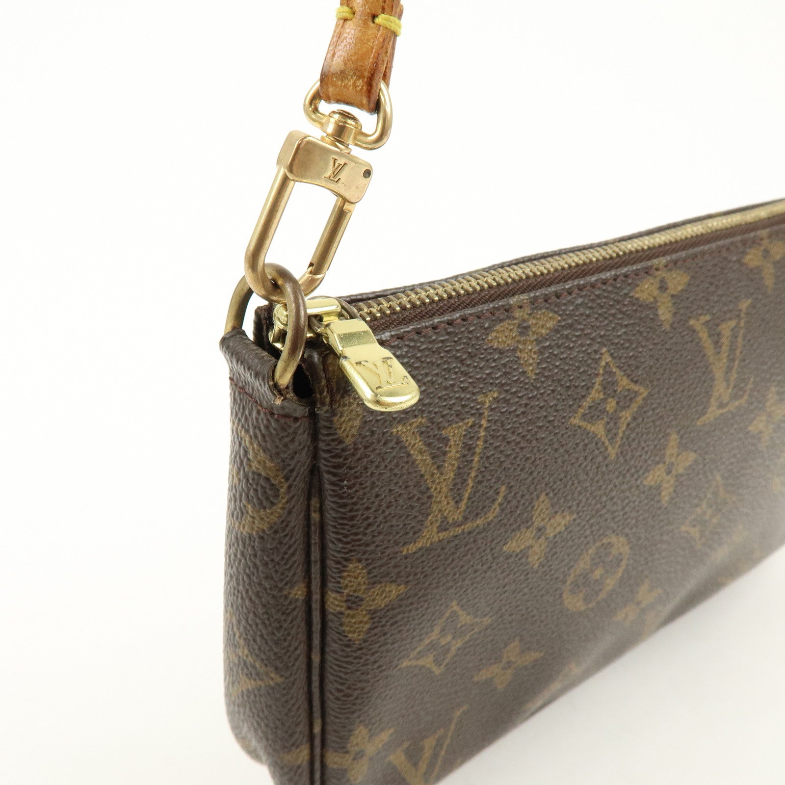 Louis Vuitton Monogram Pochette Accessoires Pouch Hand Bag M51980