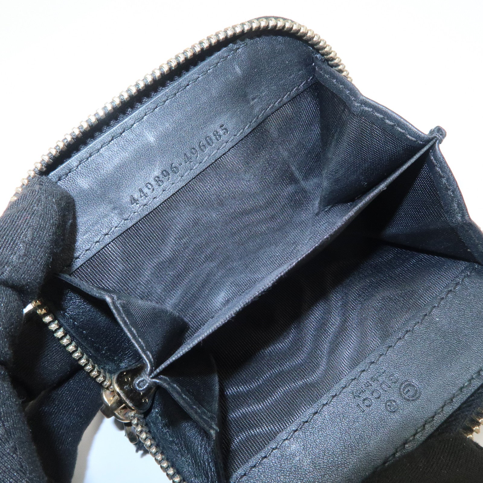 GUCCI Guccissima Leather Coin Case Set Of 3 449896/152615/115253 Used