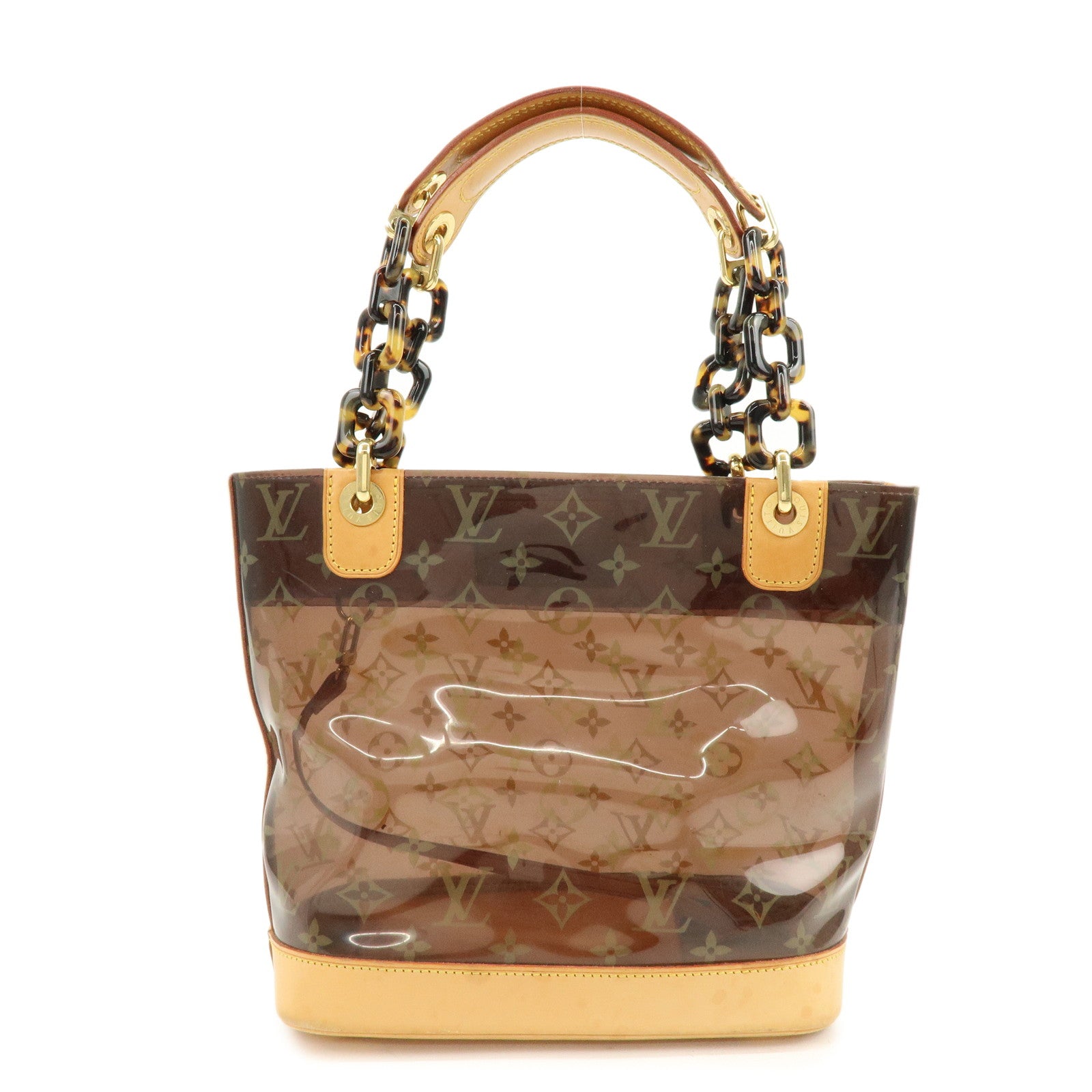 Louis Vuitton Monogram Cabas Ambre PM Tote Bag Clear Brown M92502