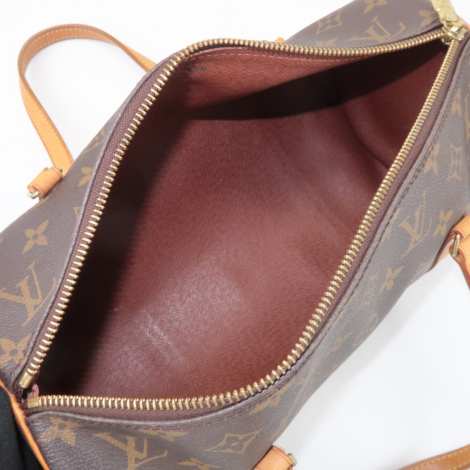 Louis Vuitton Monogram Papillon 30 Hand Bag New Style Brown M51385