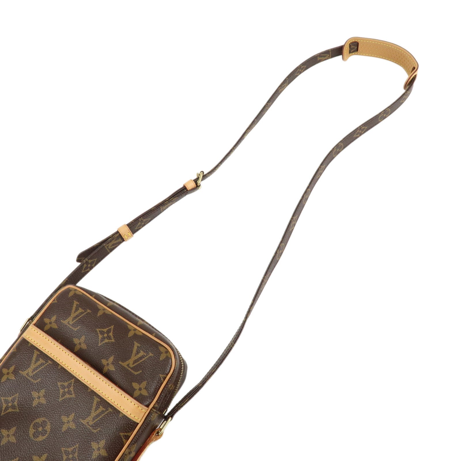 Louis Vuitton Monogram Danube Shoulder Bag Brown M45266 Used