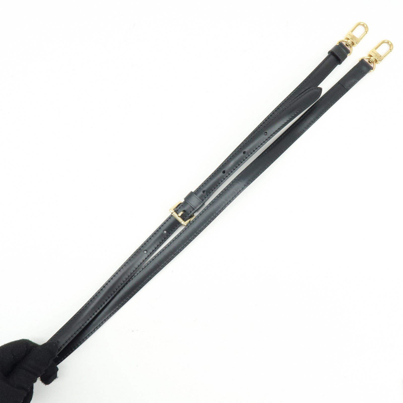 Louis Vuitton Adjustable Leather Shoulder Strap For Epi Bags Noir