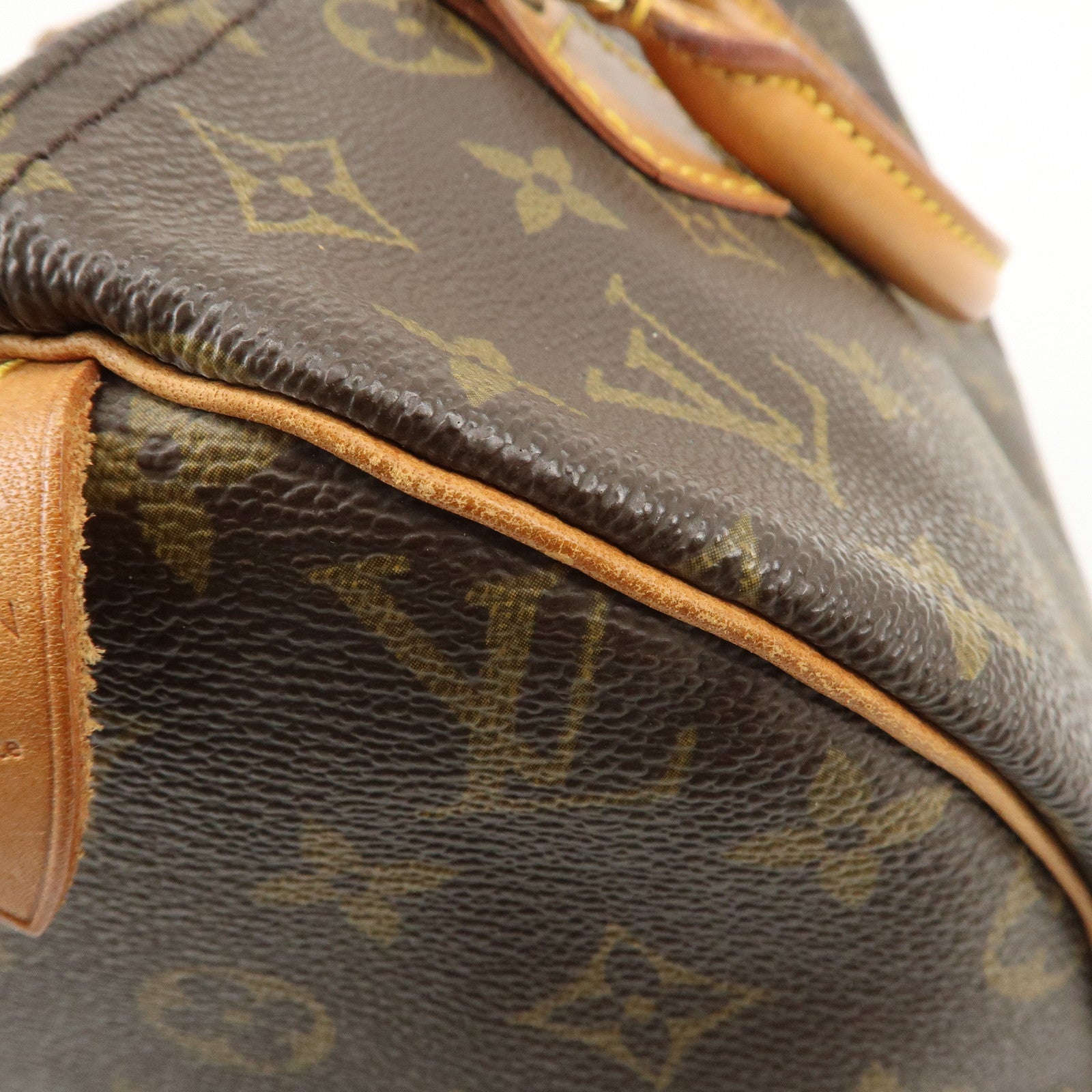 Louis Vuitton Monogram Speedy 30 Hand Bag Boston Bag Brown M41526 Used