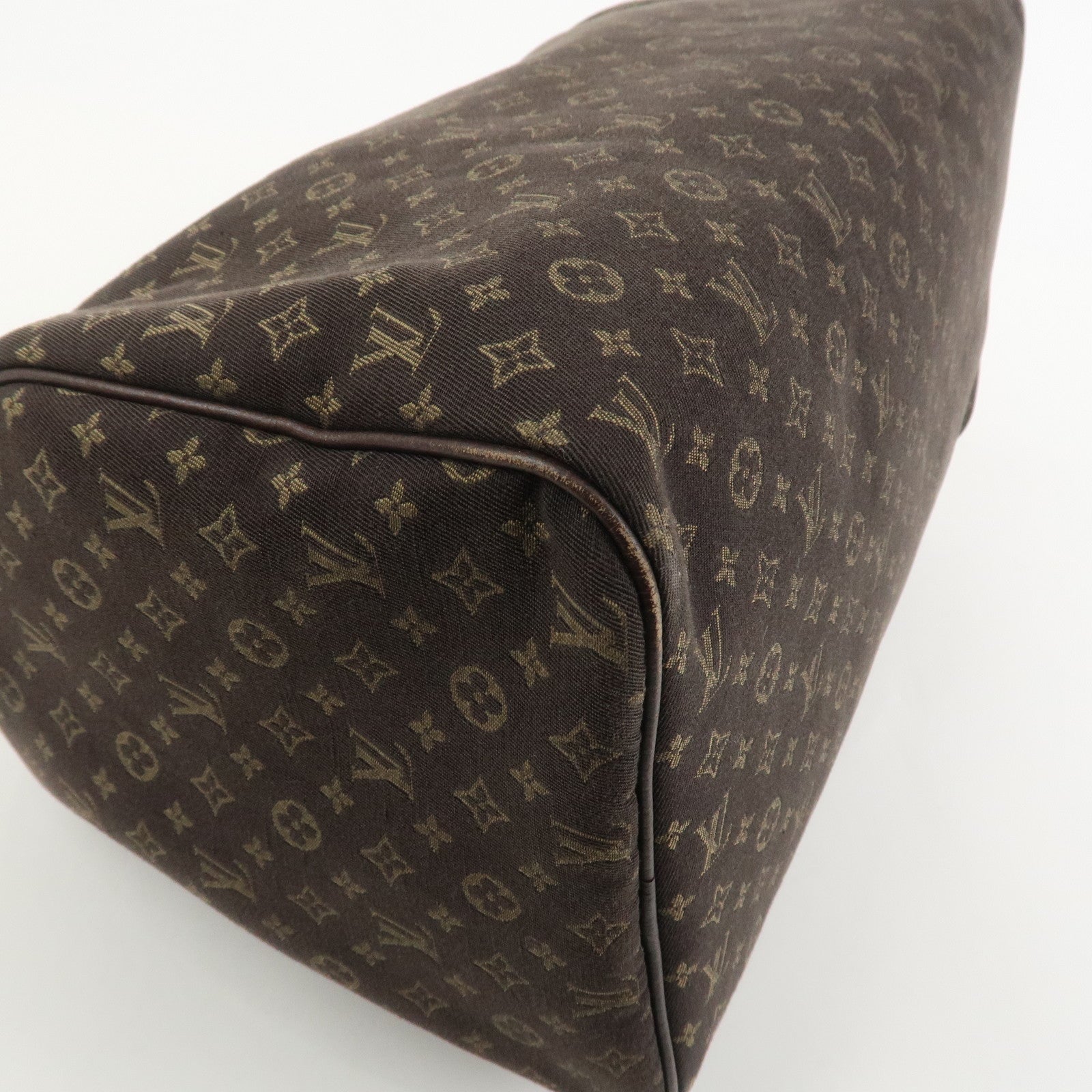 Louis Vuitton Monogram Mini Lin Speedy 30 Boston Bag Ebene M95224