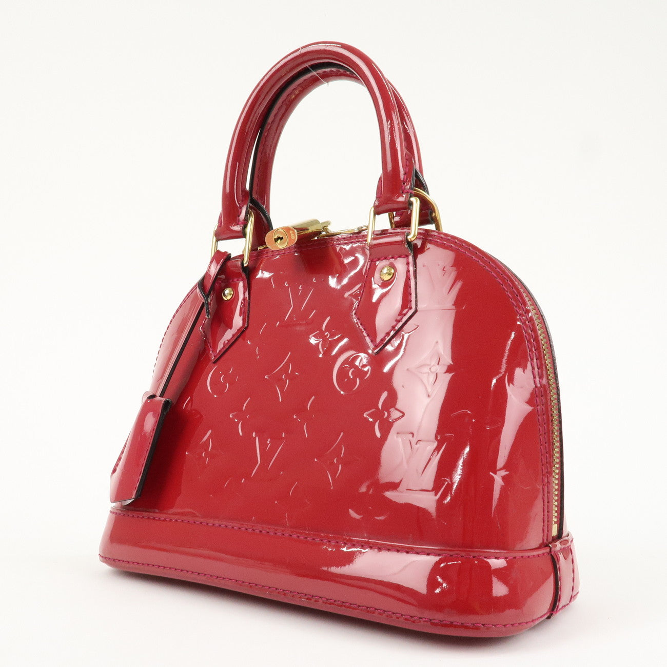 Louis Vuitton Monogram Vernis Alma BB 2Way Bag Rose Indien M91771 Used