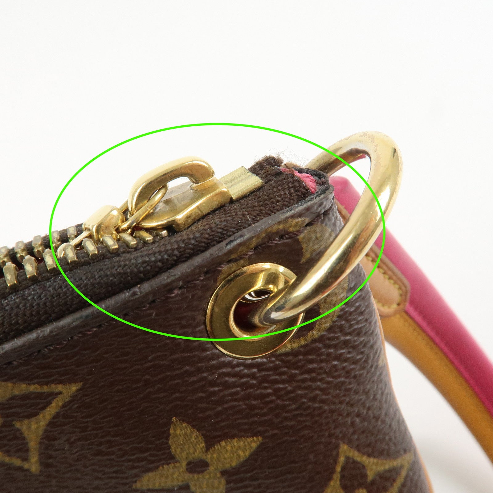 Louis Vuitton Monogram Canvas Lorette Shoulder Bag Hot Pink M44053