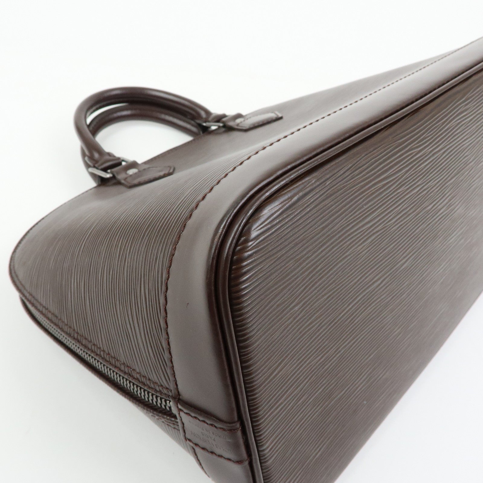 Louis Vuitton Epi Leather Alma Hand Bag Mocha M5214D