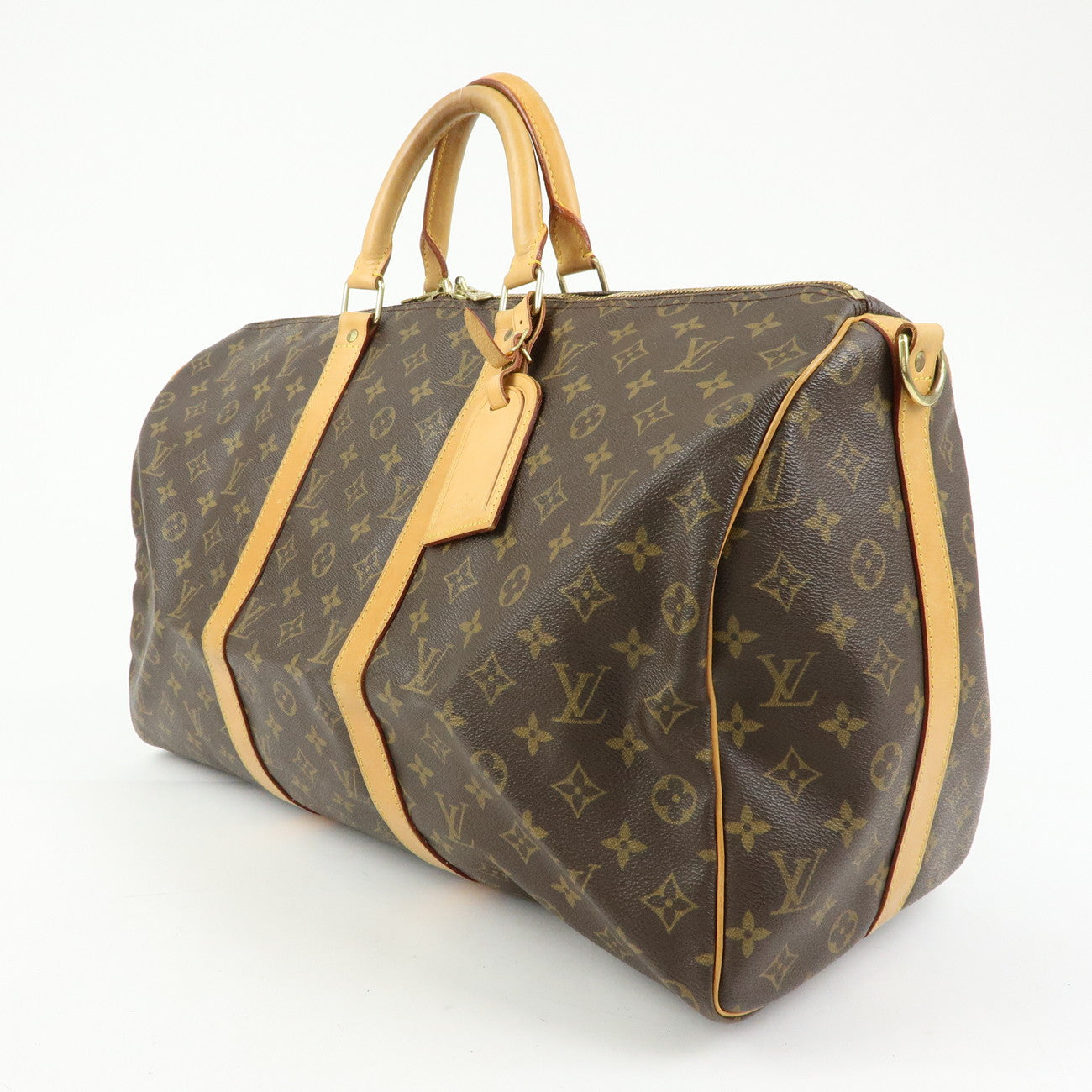 Louis Vuitton Monogram Keep All Bandouliere 50 Boston Bag M41416