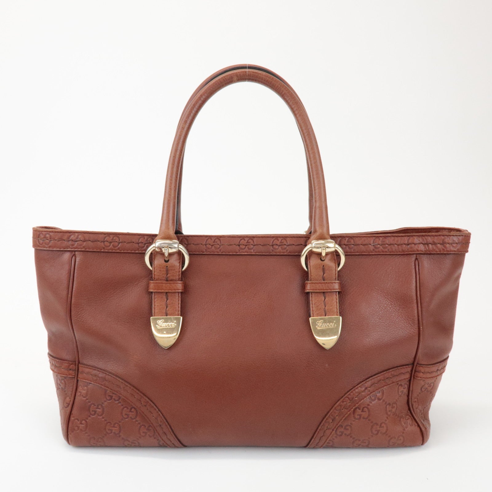 GUCCI Guccissima Leather Tote Bag Hand Bag Brown 181511