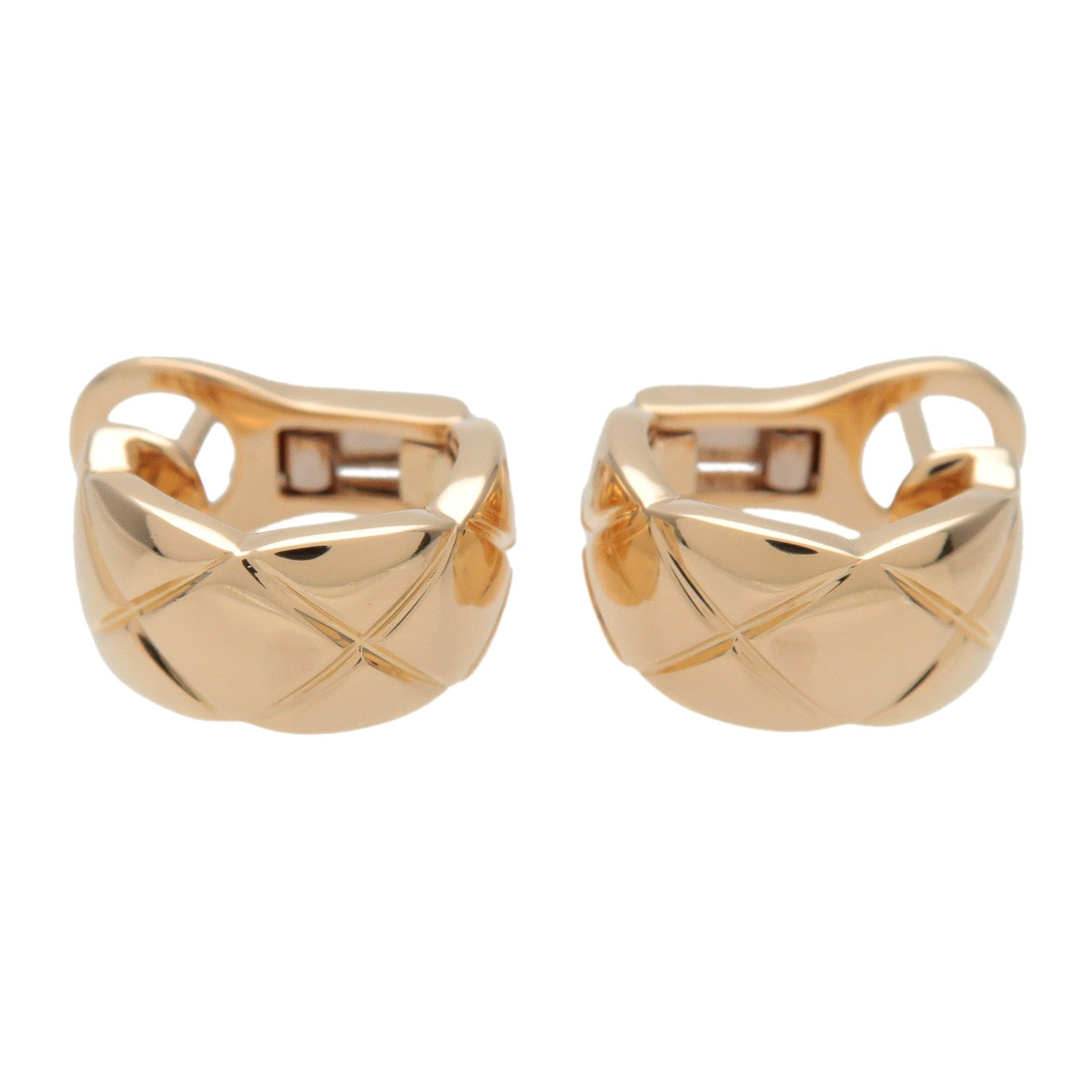 CHANEL COCO Crush Earrings K18 750YG Yellow Gold J11134