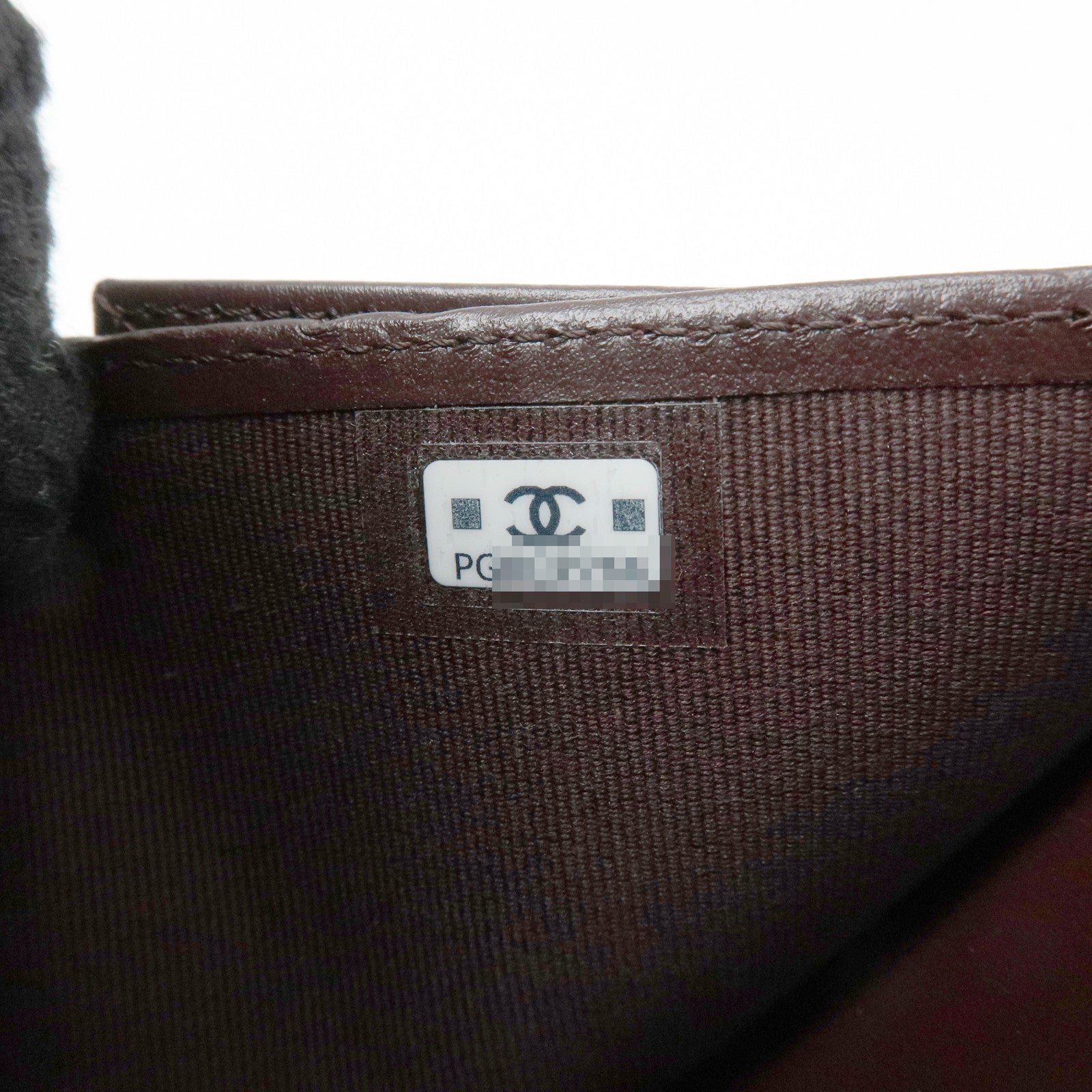 CHANEL Matelasse Caviarskin Small Tri-fold Wallet Brown AP0231