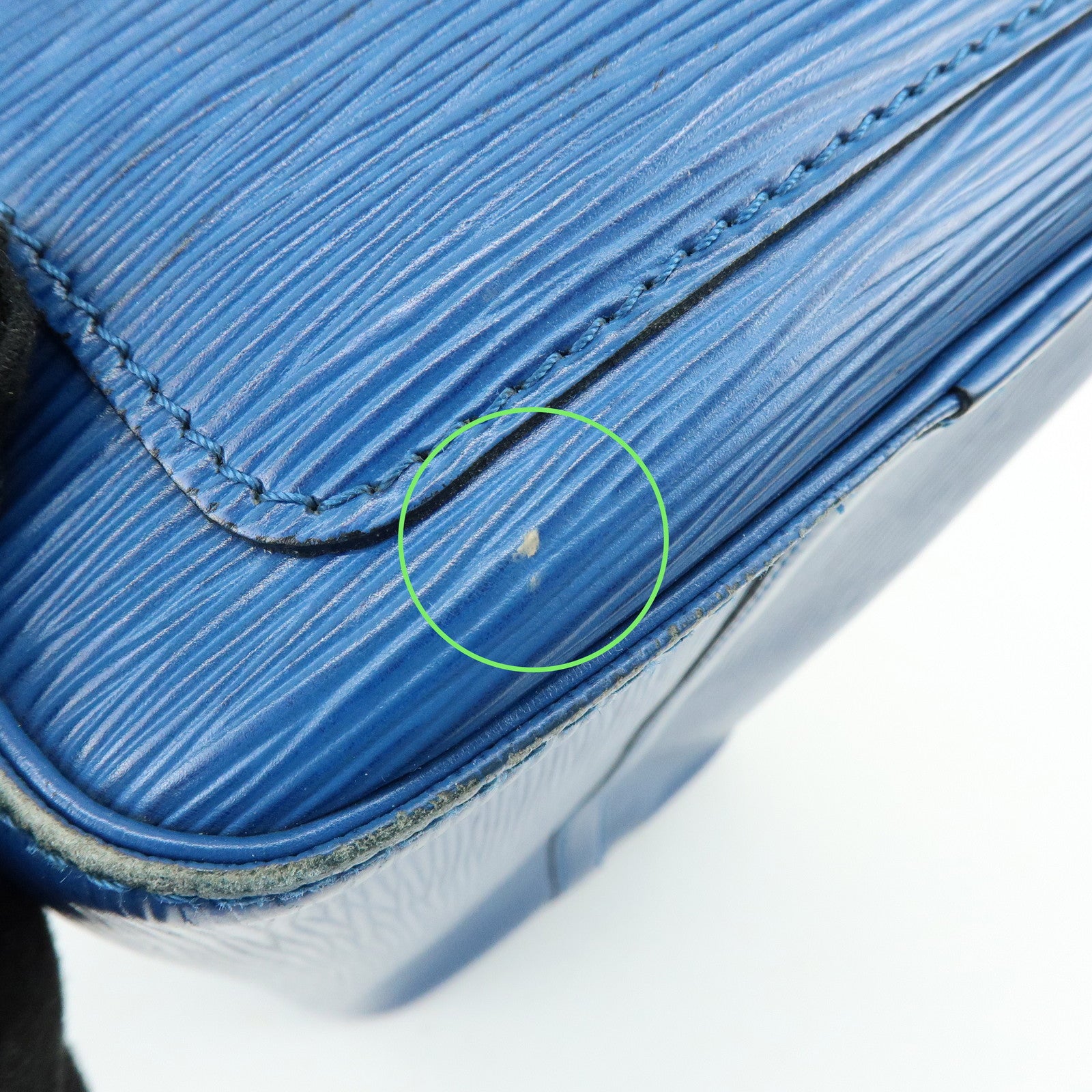 Louis Vuitton Epi Speedy 30 Hand Bag Boston Bag Blue M43005