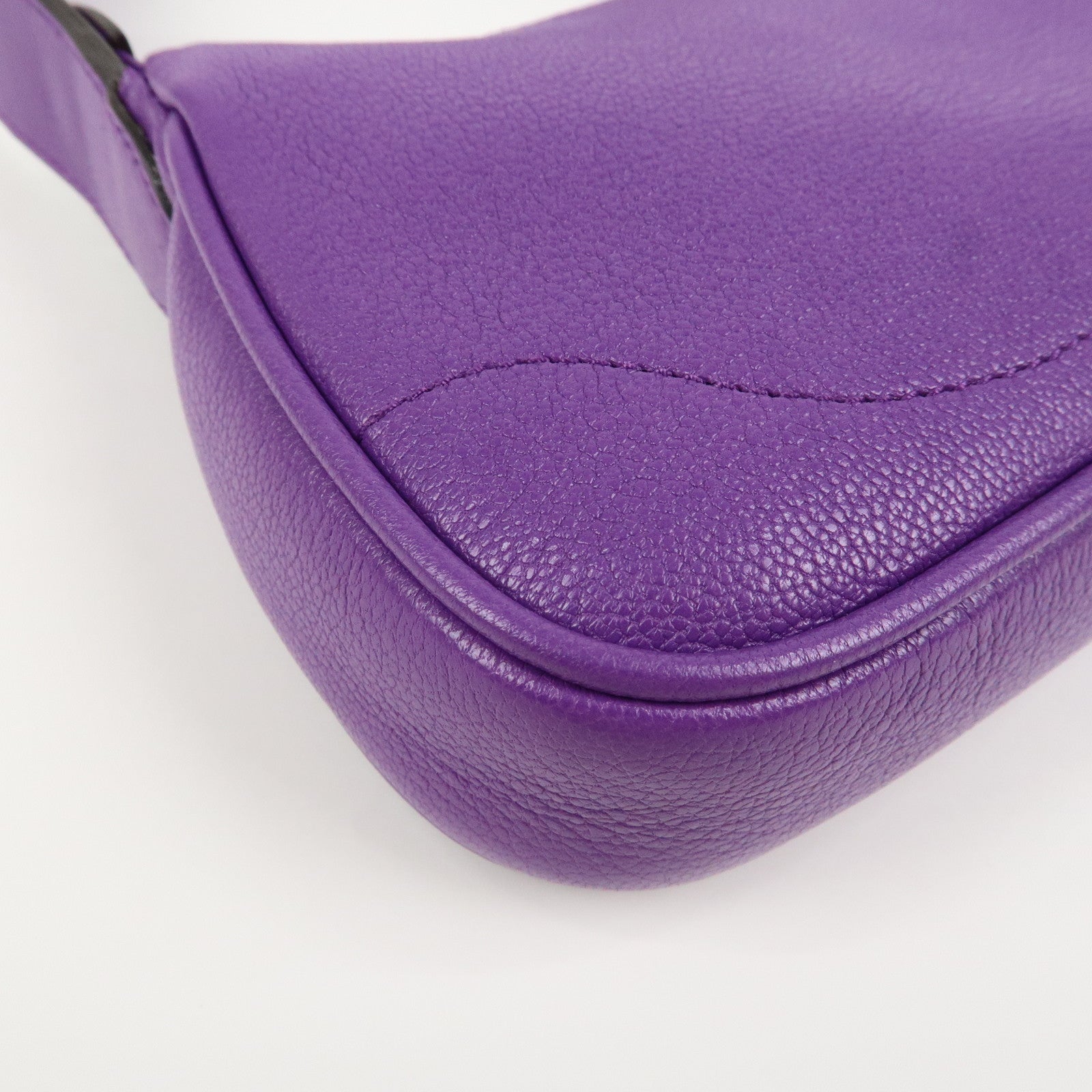 GUCCI GG Marmont Aphrodite Leather Small Hand Bag Purple 739076