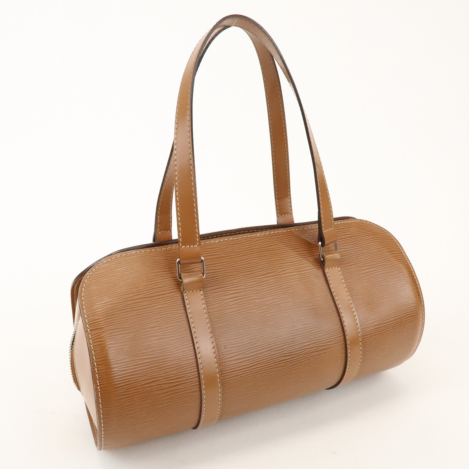 Louis Vuitton Epi Soufflot Leather Shoulder Hand Bag Canelle M52861