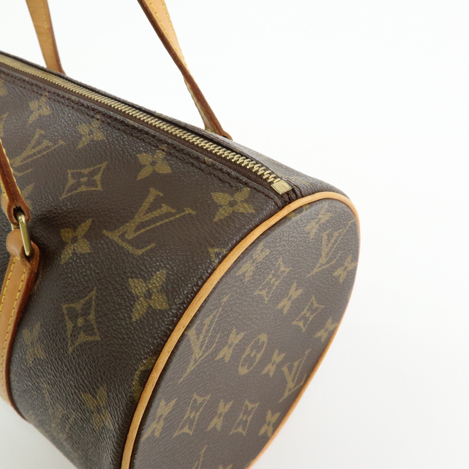 Louis Vuitton Monogram Papillon 30 Canvas Hand Bag Brown M51385